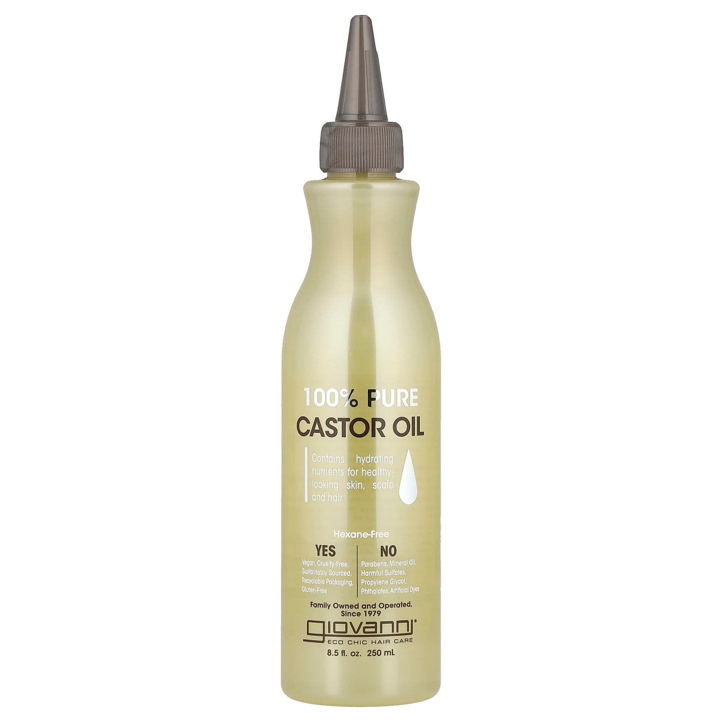 Giovanni 100% Pure Castor Oil for Hair, Skin, and Scalp - Image 1