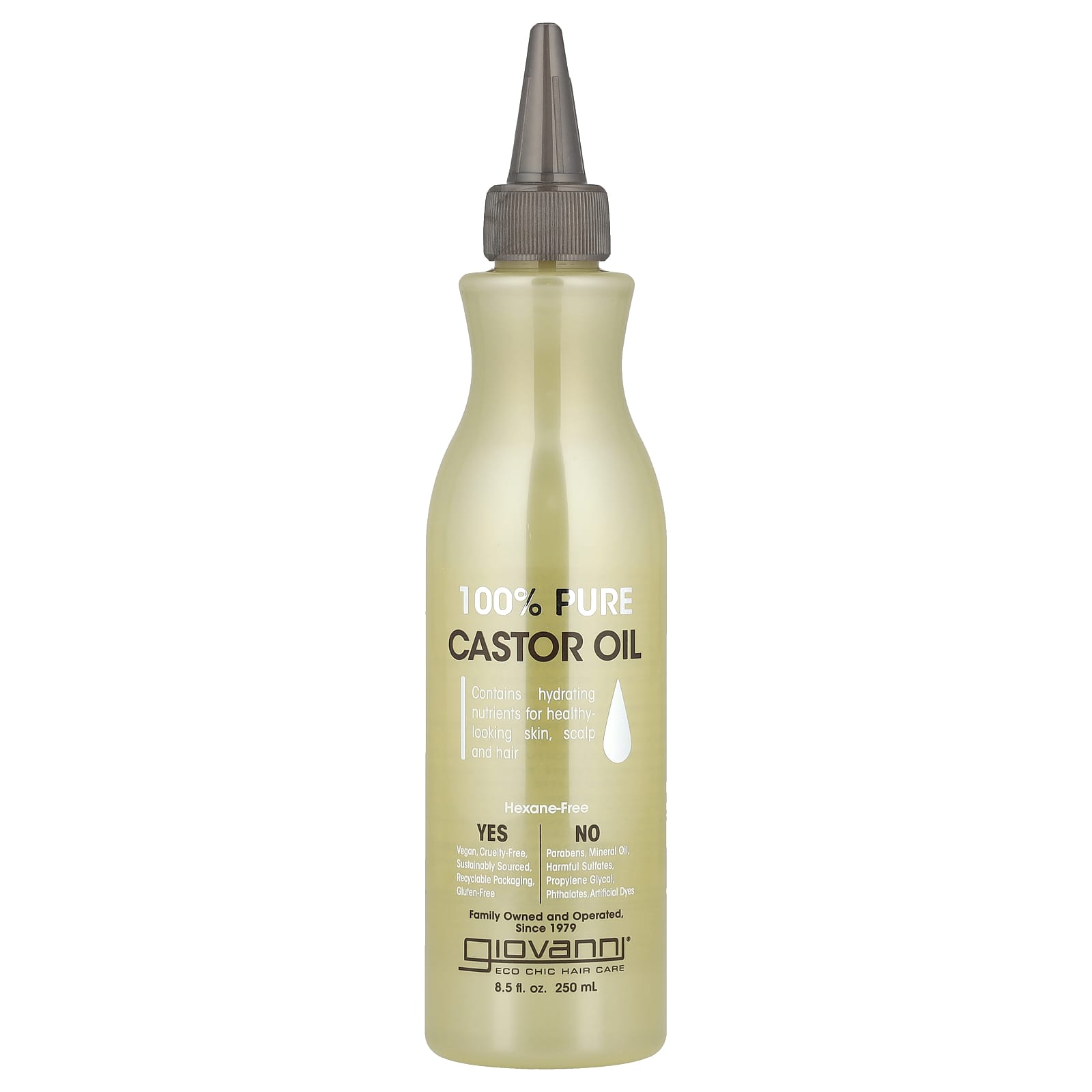Giovanni 100% Pure Castor Oil for Hair, Skin, and Scalp - Image 1
