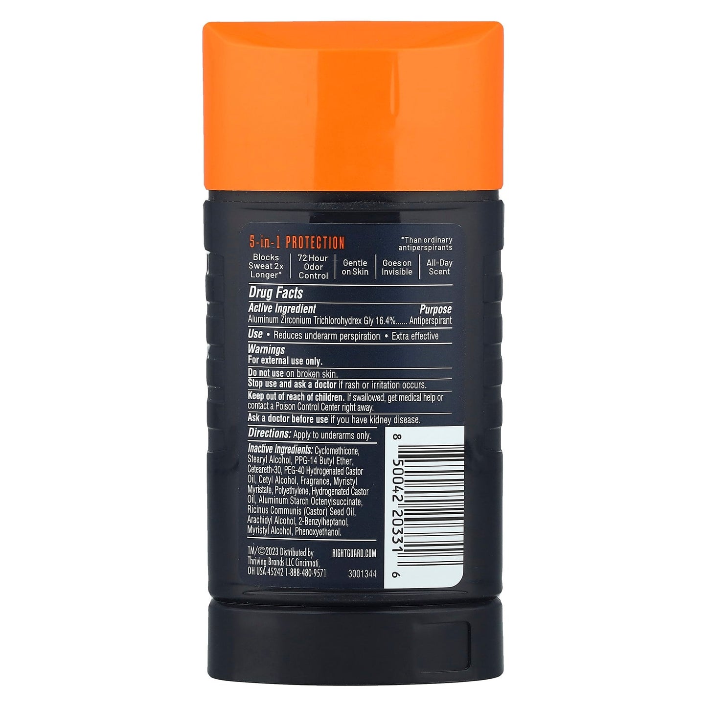 Right Guard, Xtreme Defense, Antiperspirant/Deodorant, Arctic Refresh, 2.6 oz (73.7 g) - Image 2