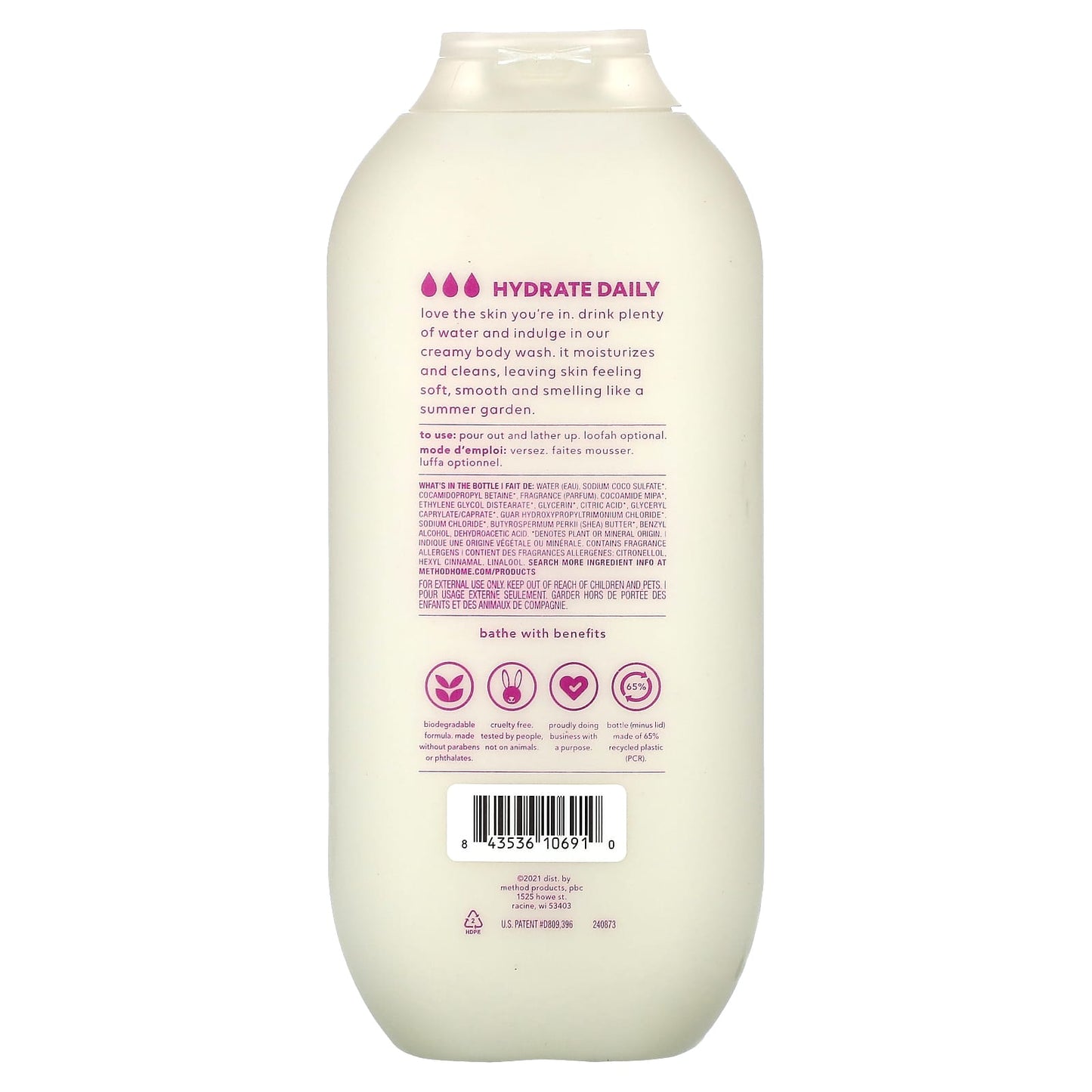 Method, Hydrating Body Wash, Magnolia , 18 fl oz (532 ml) - Image 2