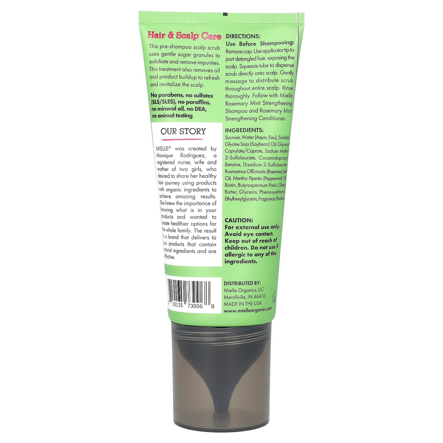 Mielle, Clarifying Sugar Scalp Scrub, Rosemary Mint, 6 oz (170 g) - Image 2