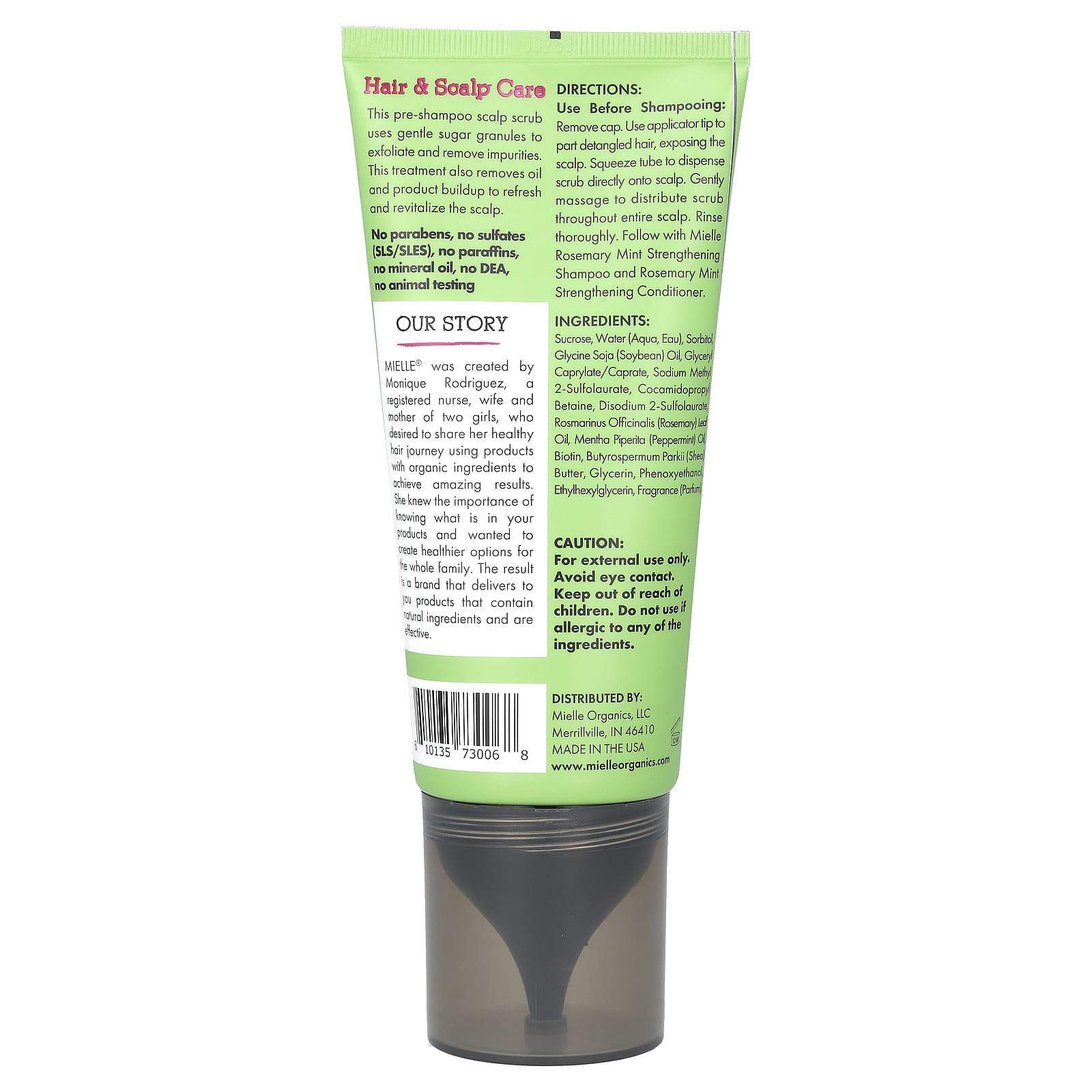 Mielle, Clarifying Sugar Scalp Scrub, Rosemary Mint, 6 oz (170 g) - Image 2
