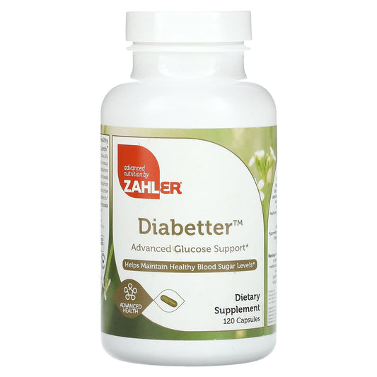Zahler, Diabetter, Advanced Glucose Support, 120 Capsules - Image 1