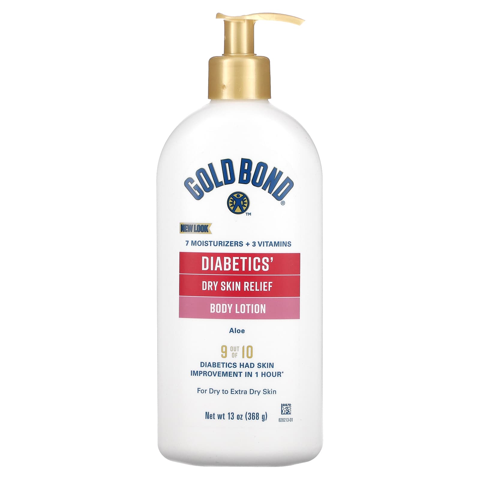 Diabetics Dry Skin Relief Body Lotion, Aloe, 13 oz - Image 1