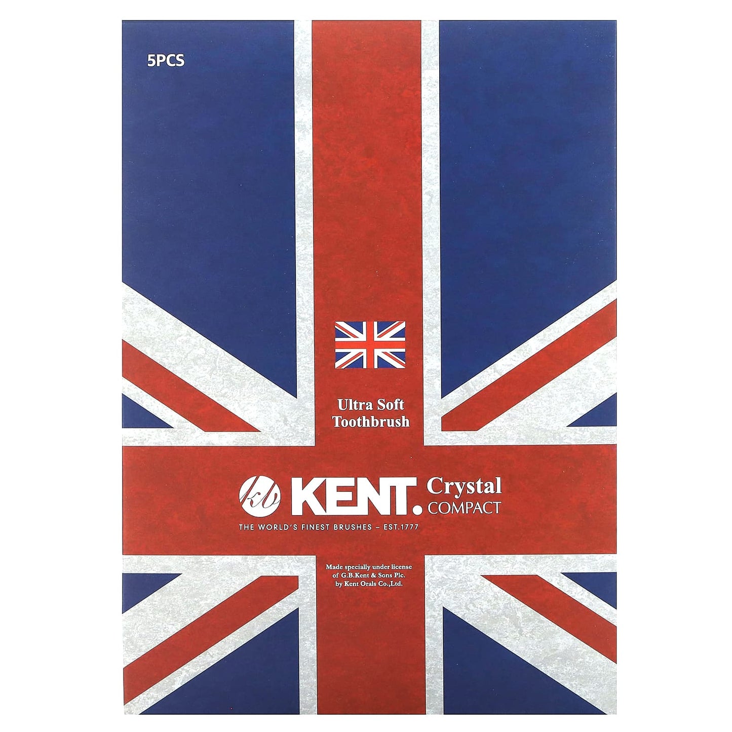 Kent, Ultra Soft Toothbrush, Crystal Compact, 5 Toothbrushes - Image 2