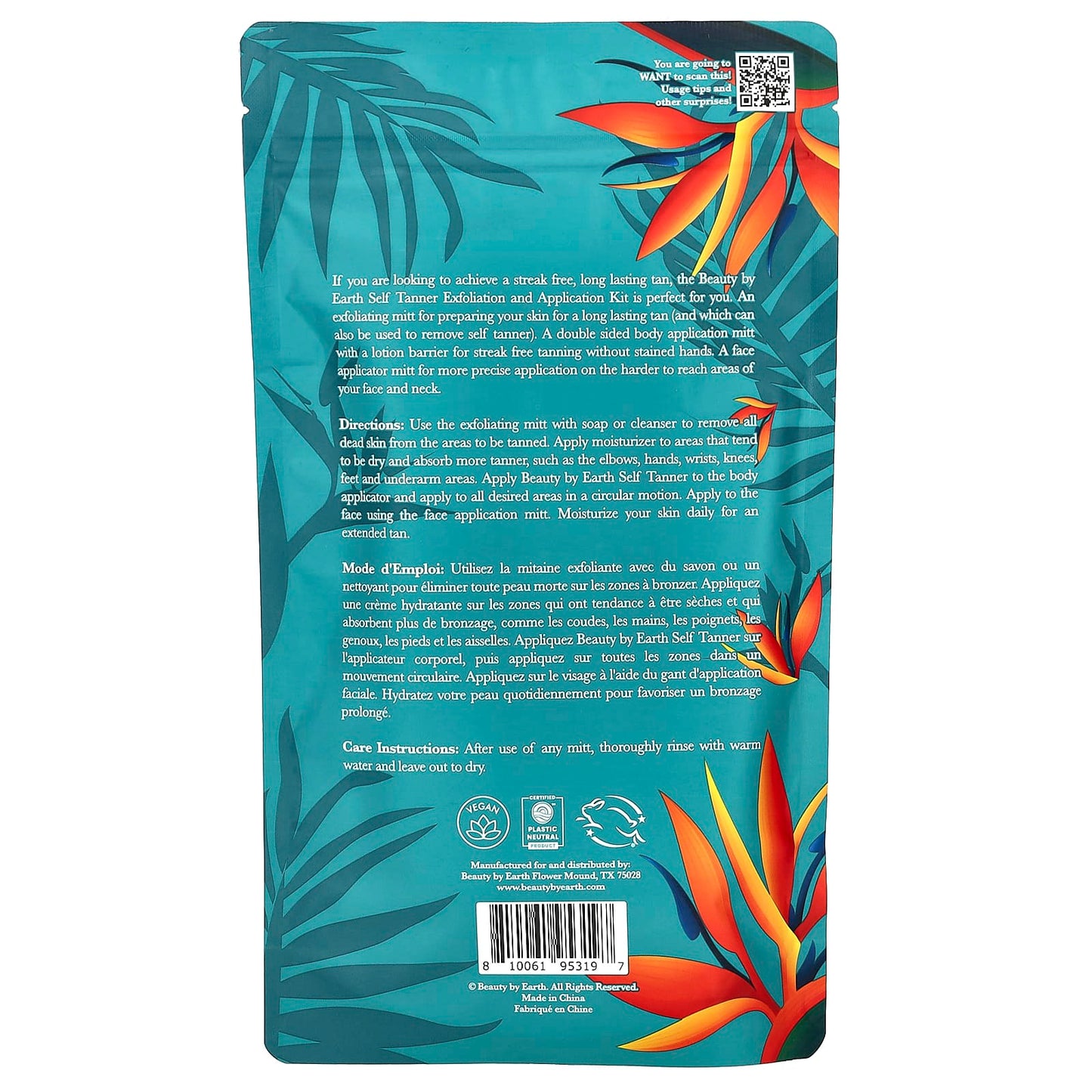 Get a Streak-Free Tan with Beauty By Earth Self Tanner Kit (3 Piece Set) - Image 2