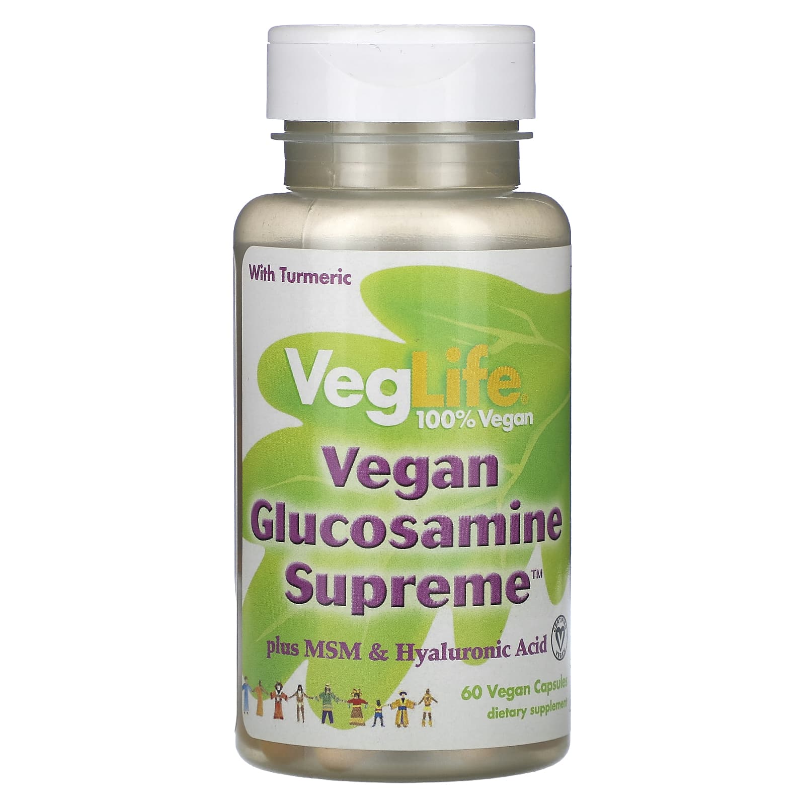 VegLife, Vegan Glucosamine Supreme, 60 Vegan Capsules - Image 1