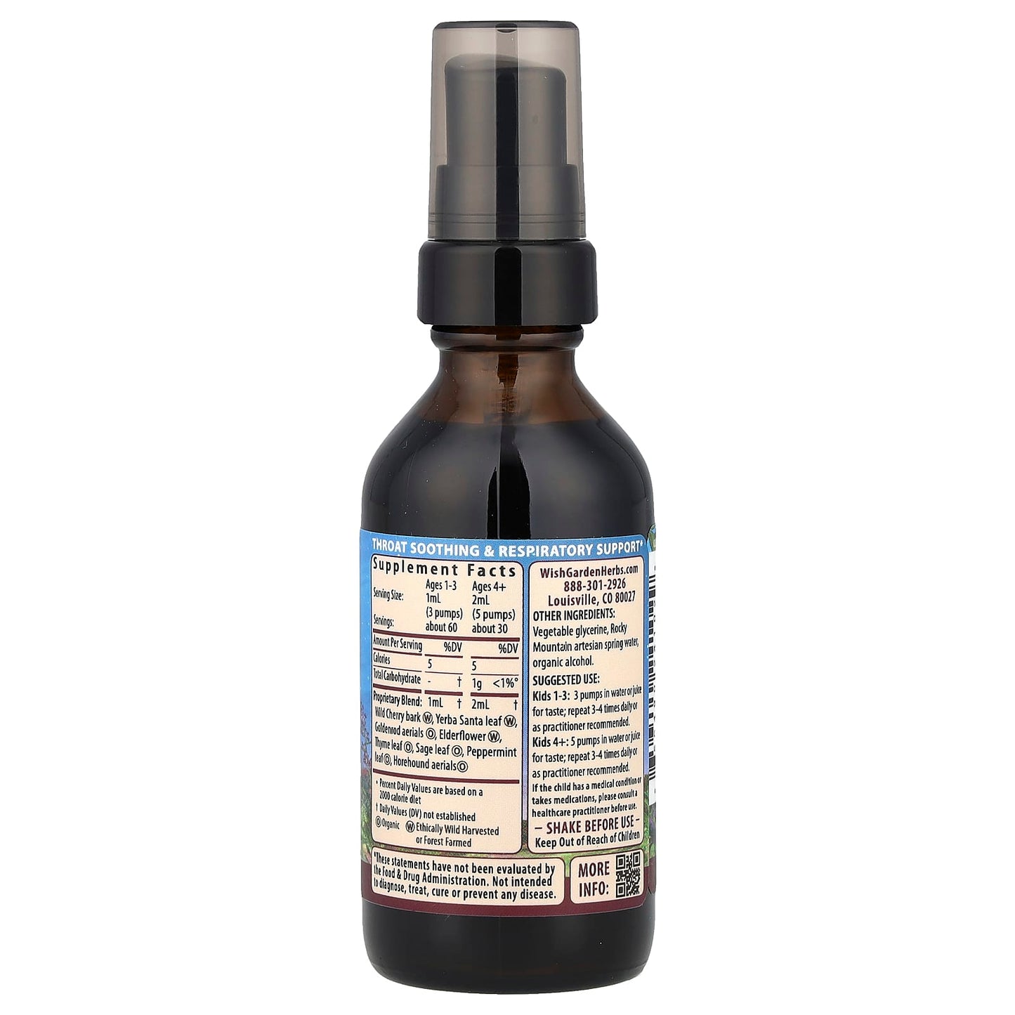 WishGarden Herbs, Kids, Congestion™ Rescue, 2 fl oz (59 ml) - Image 2