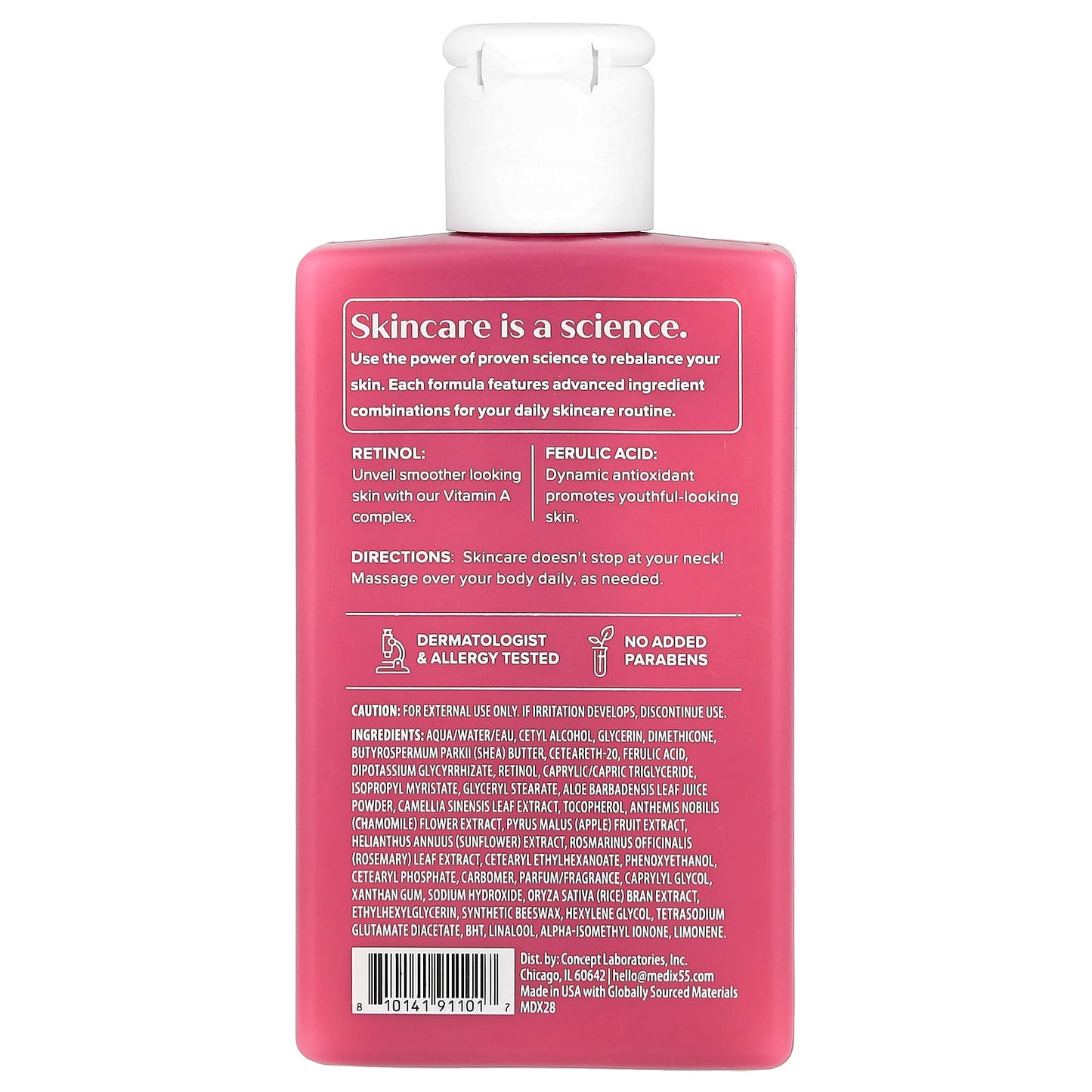 Medix 5.5, Body Cream, Age Rewind, Retinol + Ferulic Acid , 3 fl oz (89 ml) - Image 2