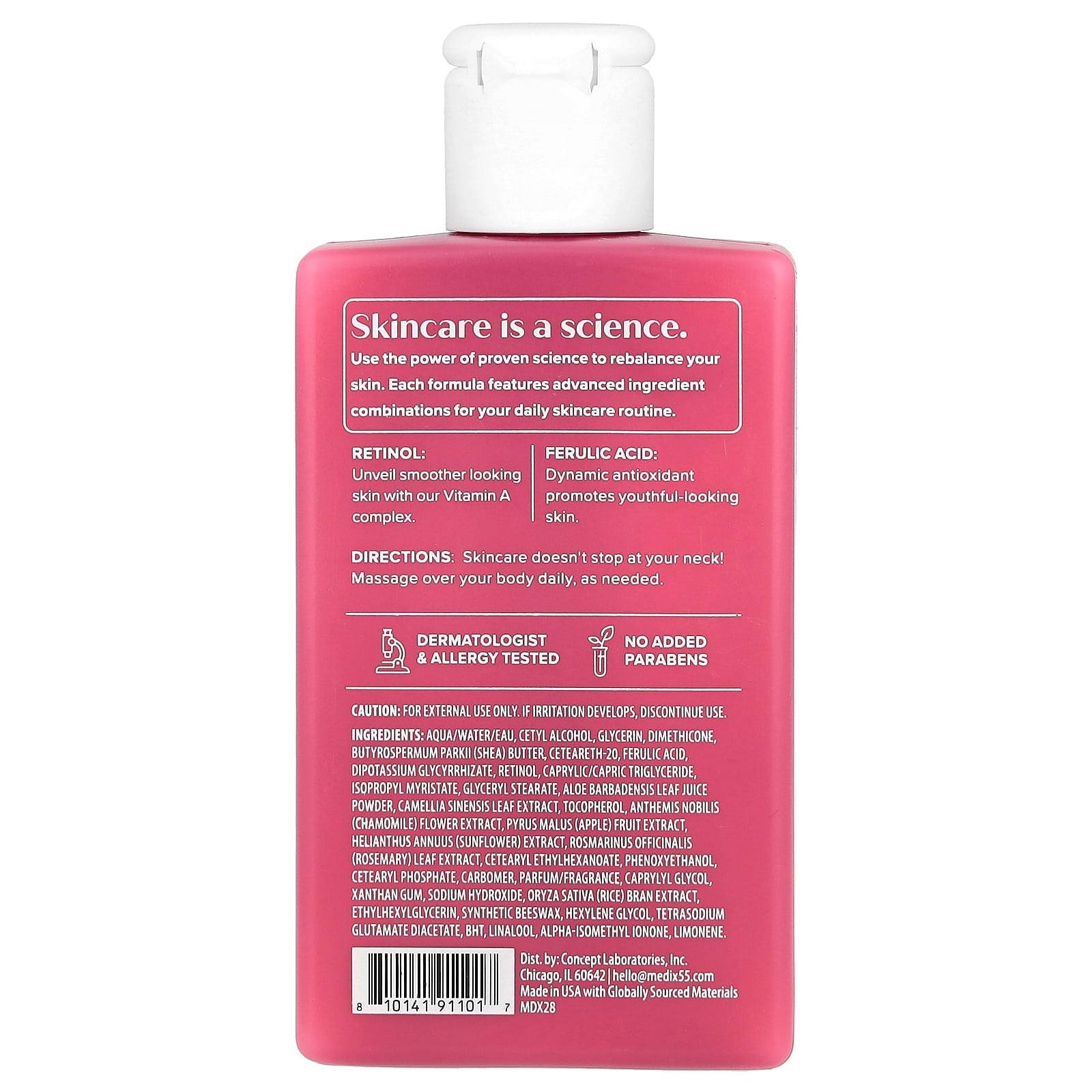 Medix 5.5, Body Cream, Age Rewind, Retinol + Ferulic Acid , 3 fl oz (89 ml) - Image 2