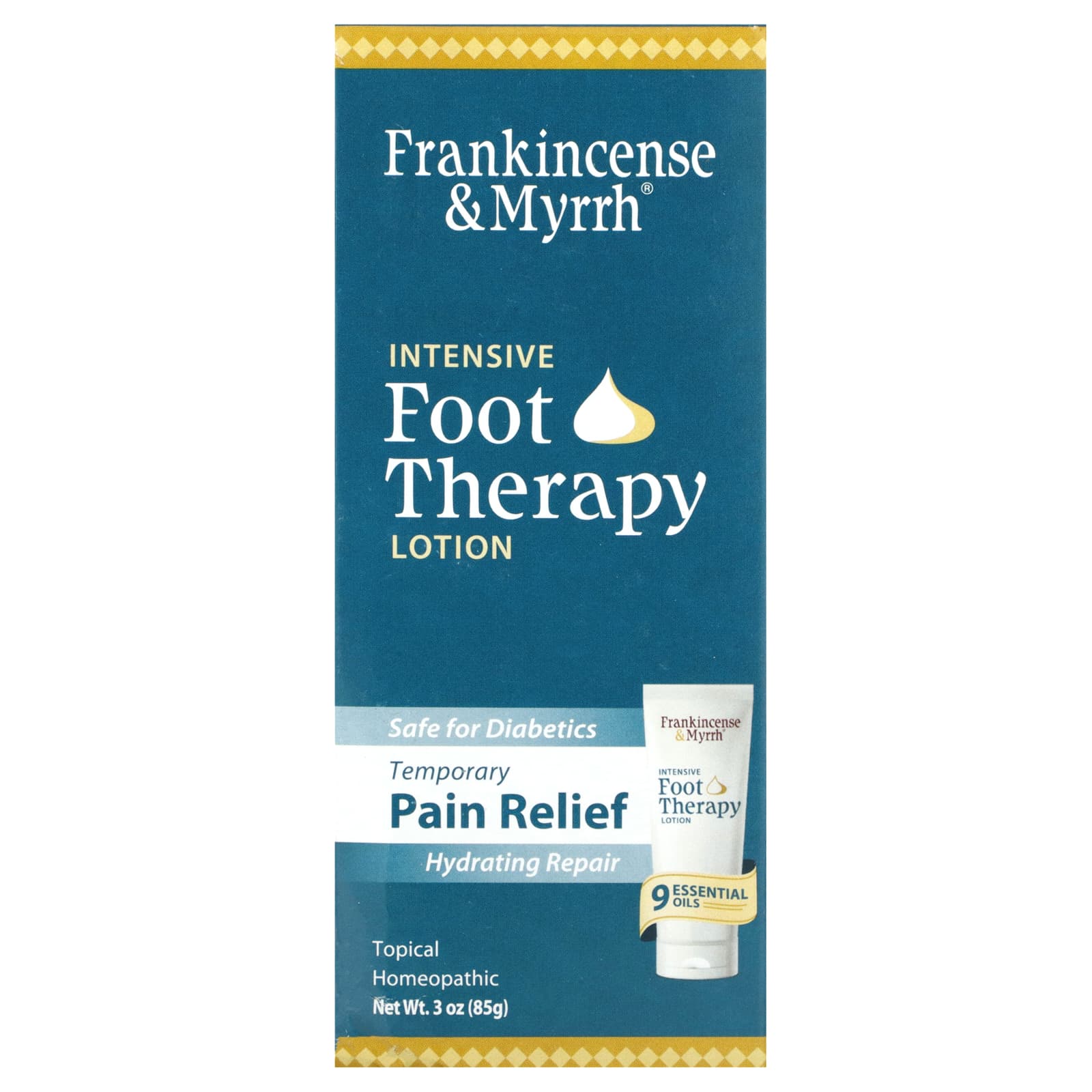 Frankincense Myrrh Foot Therapy Lotion for Pain Relief Dry Skin - Image 2