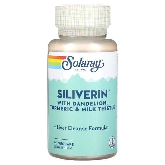 Solaray, Siliverin, 90 VegCaps - Image 1