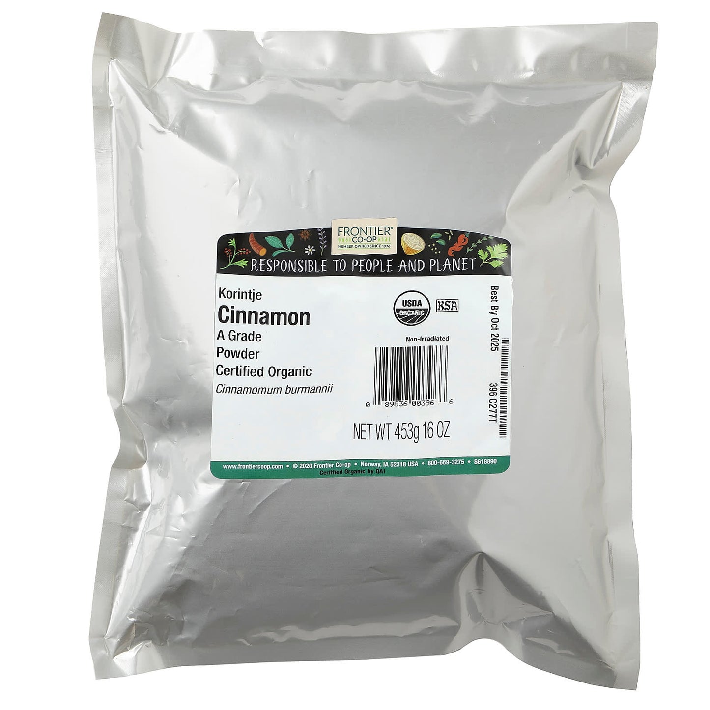 Certified Organic Korintje Cinnamon Powder by Frontier Co-op - 16 oz - Image 2