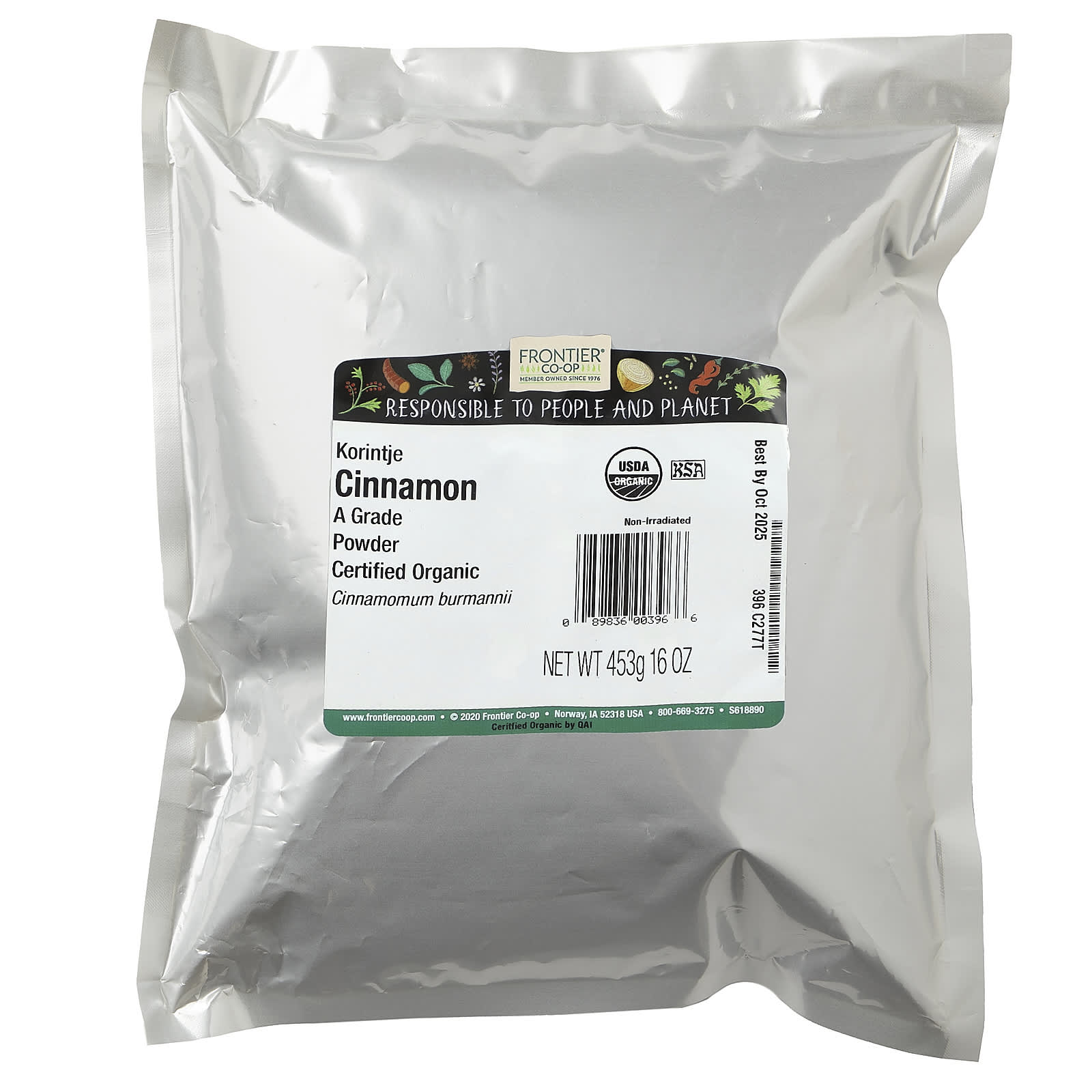 Certified Organic Korintje Cinnamon Powder by Frontier Co-op - 16 oz - Image 2