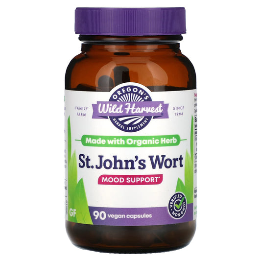 Oregon's Wild Harvest, St. John's Wort, 90 Vegan Capsules - Image 1