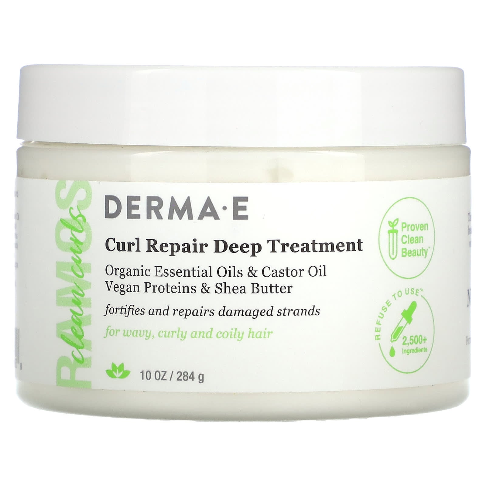 Derma E Clean Curls Curl Repair Treatment Mask, 10 oz - Image 1