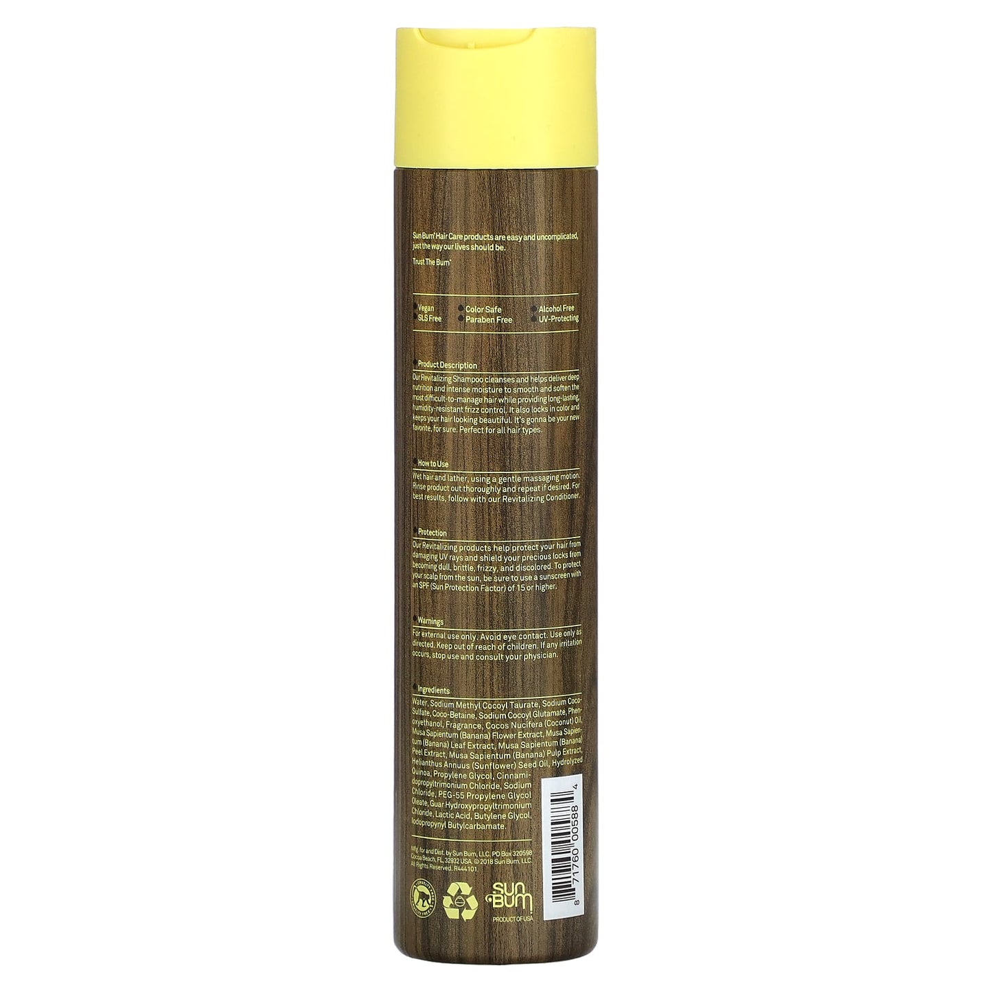 Sun Bum, Revitalizing Shampoo, All Hair Types, 10 fl oz (300 ml) - Image 2