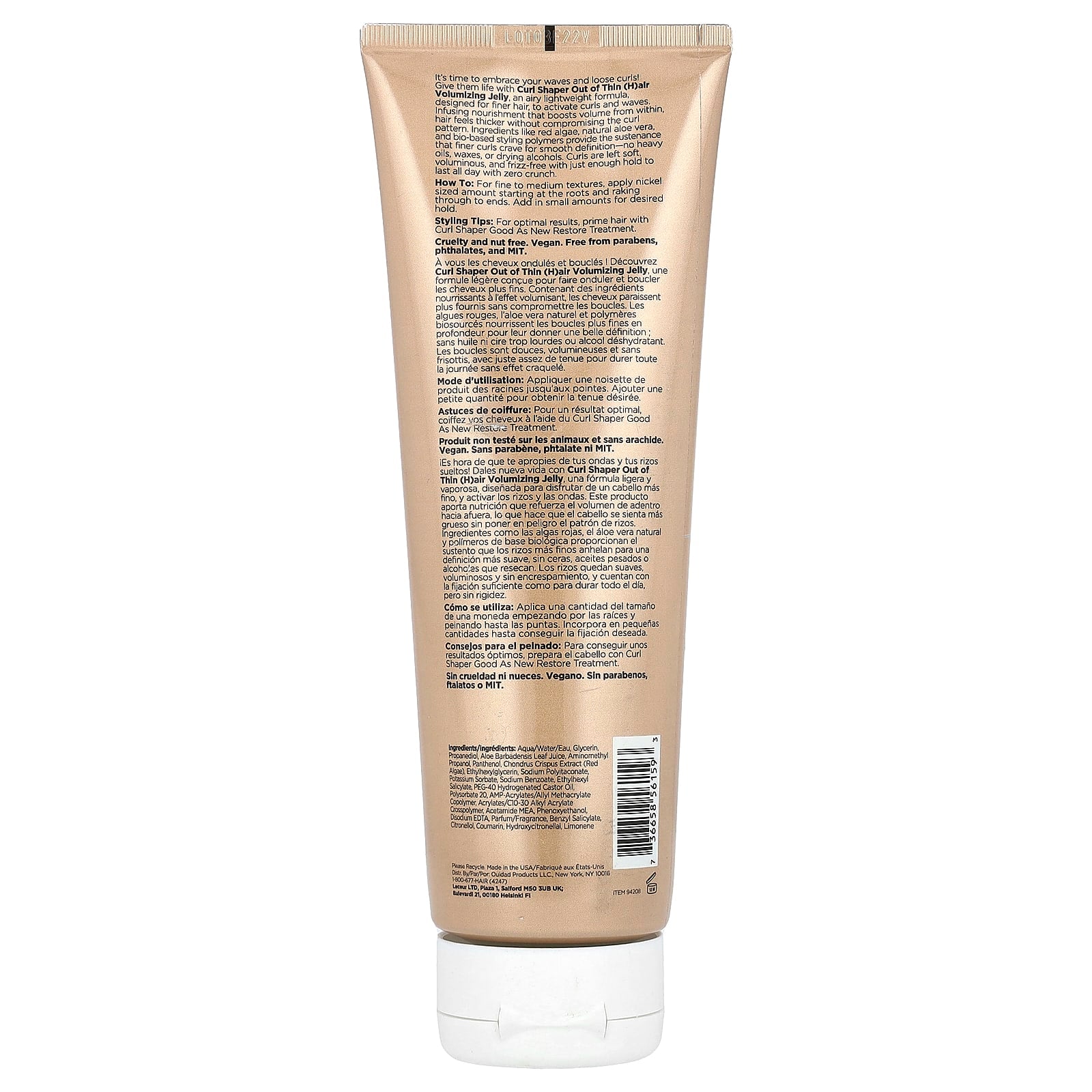 Ouidad, Curl Shaper Out Of Thin (H)air Volumizing Jelly, 8.5 fl oz (251 ml) - Image 2