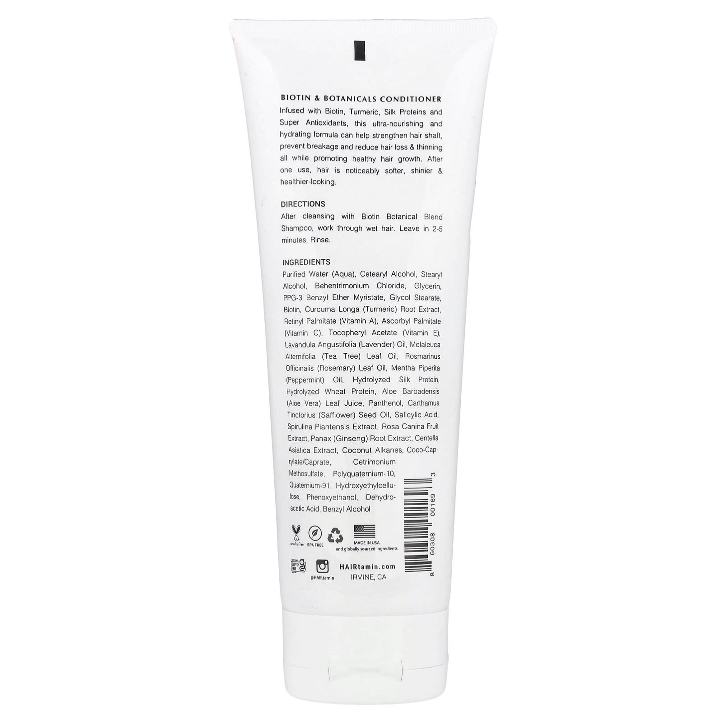 Biotin Conditioner for Stronger, Longer Hair - Sulfate-Free & Paraben-Free | HAIRtamin - Image 2