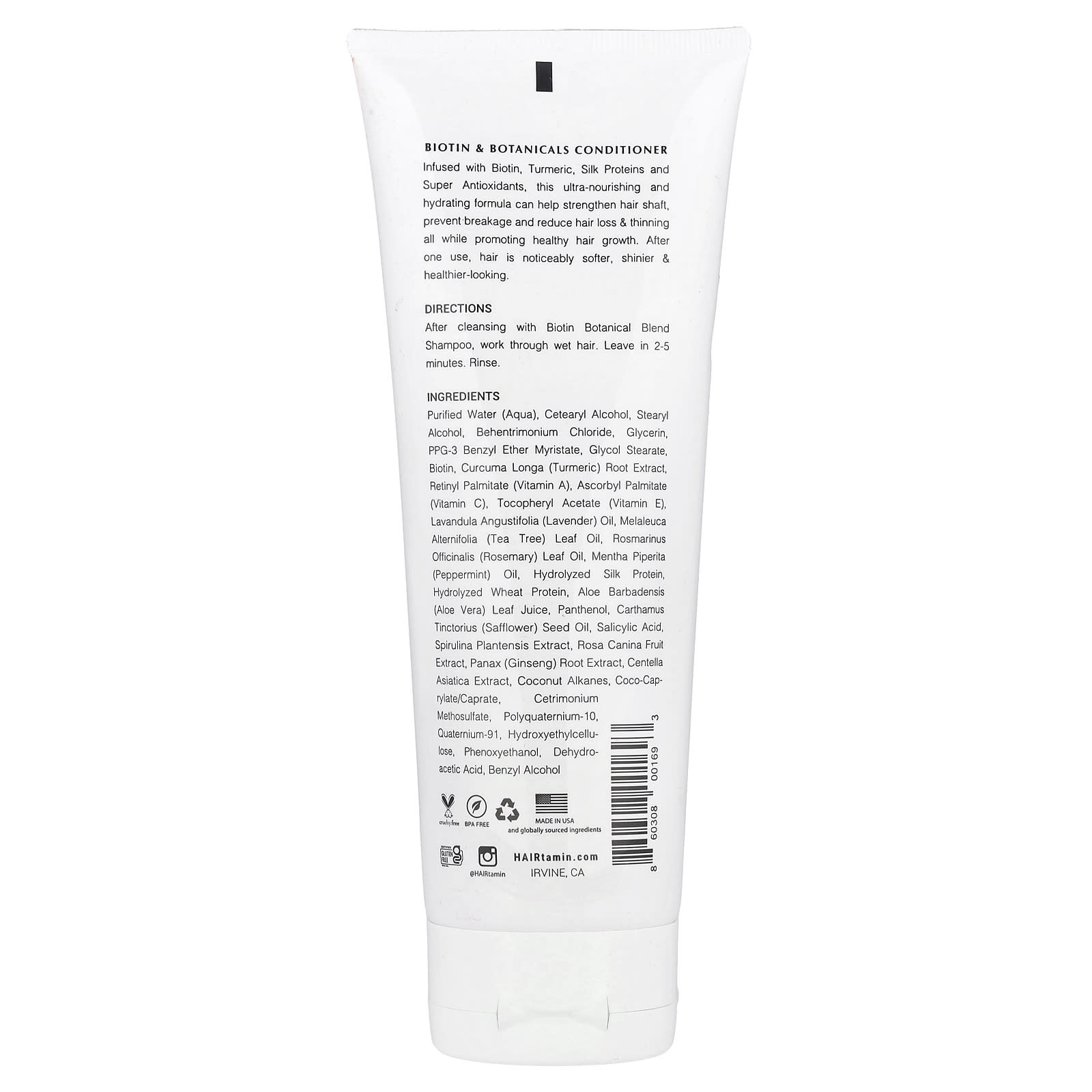 Biotin Conditioner for Stronger, Longer Hair - Sulfate-Free & Paraben-Free | HAIRtamin - Image 2