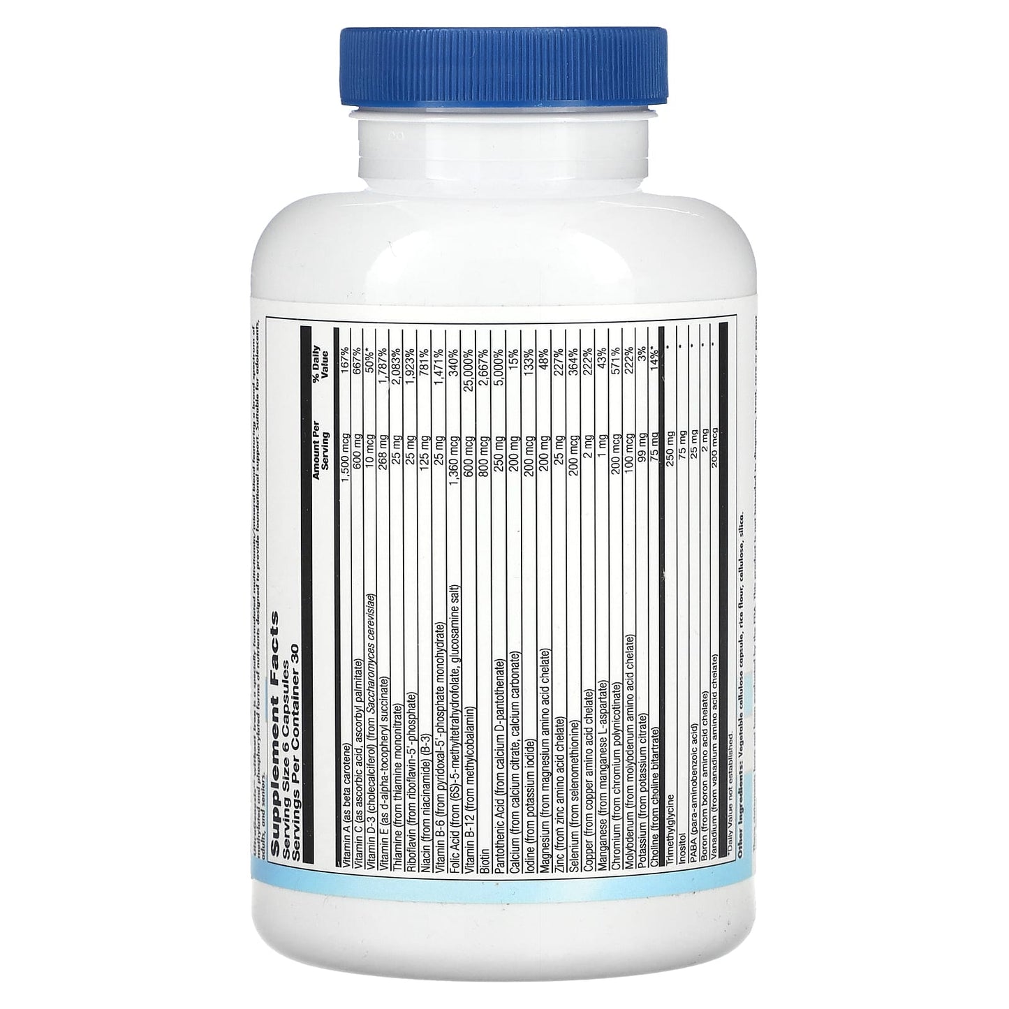 Nutra BioGenesis, UltraGenesis without Iron, 180 Capsules - Image 2