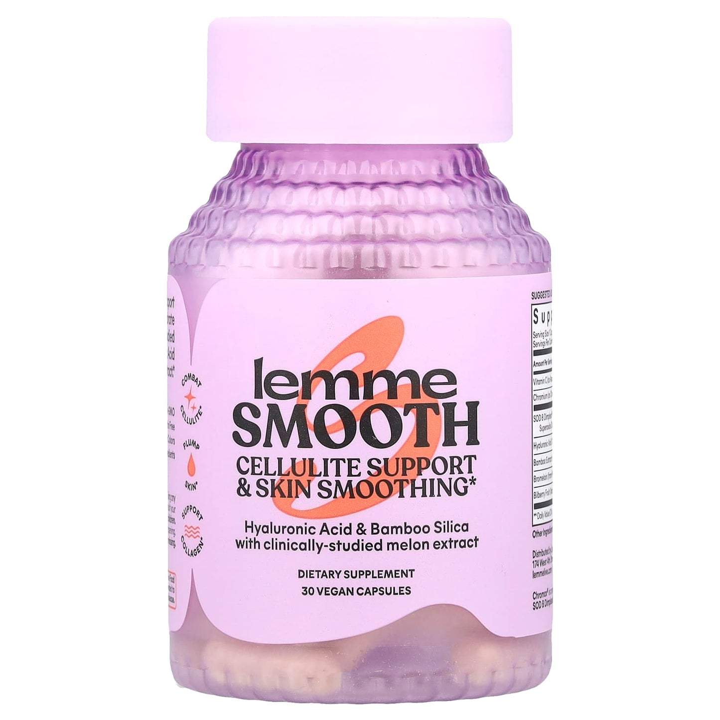 Lemme, Smooth, Cellulite Support & Skin Smoothing, 30 Vegan Capsules - Image 1