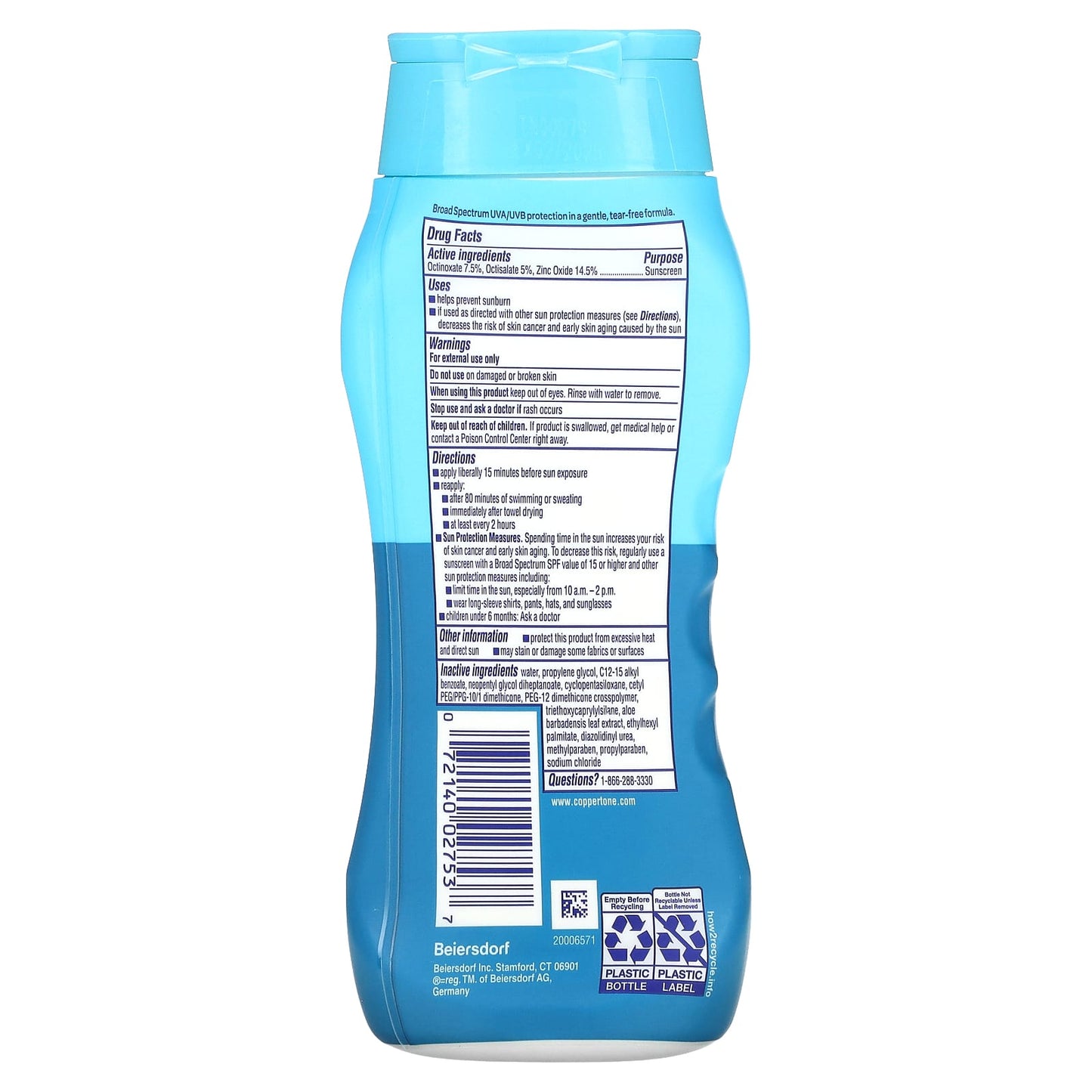 Coppertone Kids Sunscreen, Tear Free SPF 50, 8 fl oz - Image 2