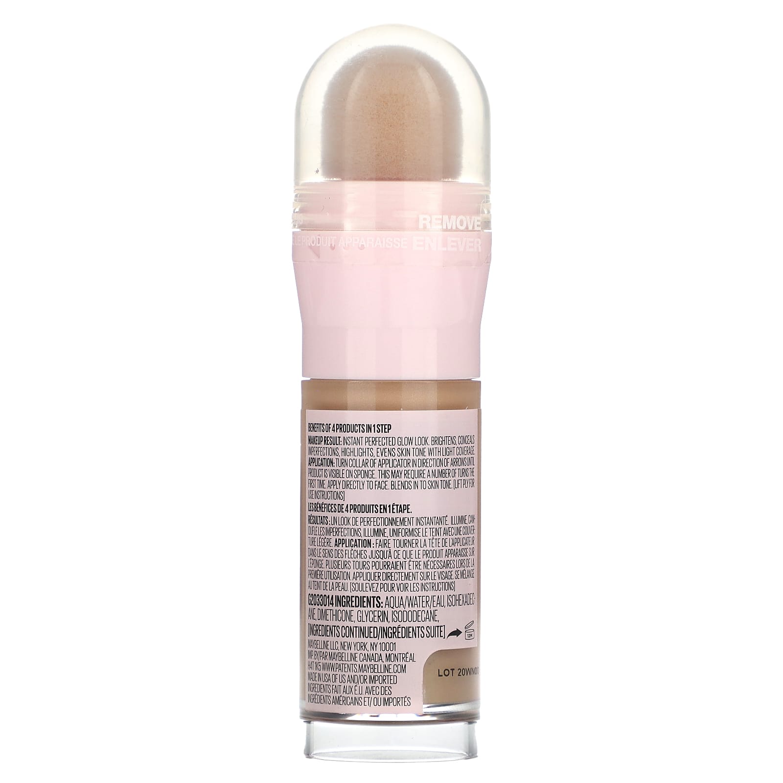 Maybelline, Instant Age Rewind, Perfector 4-in-1 Glow Makeup, 0.5 Fair-Light Cool, 0.68 fl oz (20 ml) - Image 2