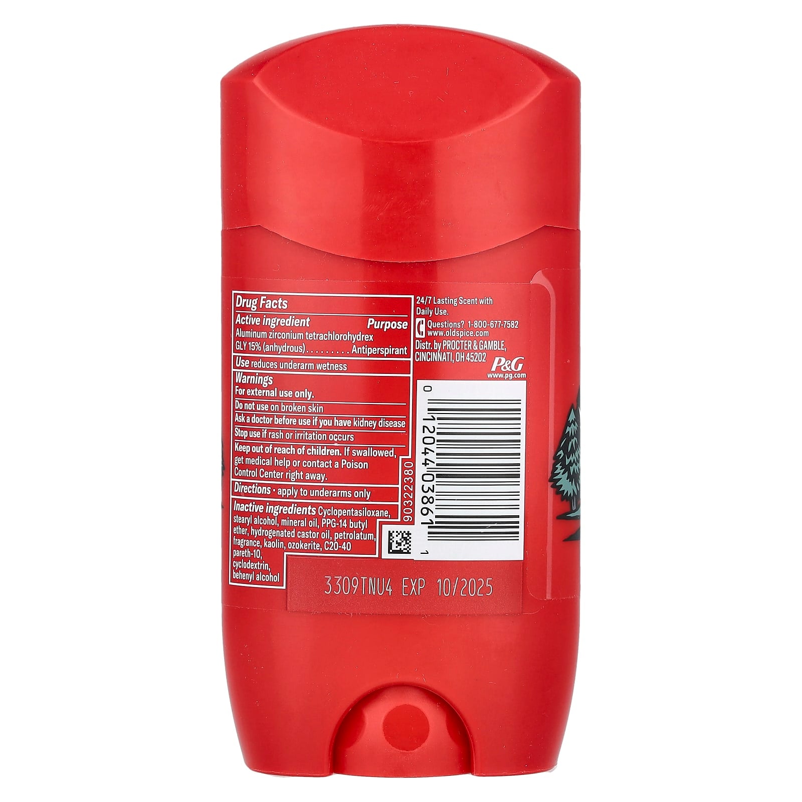 Old Spice, Antiperspirant & Deodorant, Wolfthorn, 2.6 oz (73 g) - Image 2