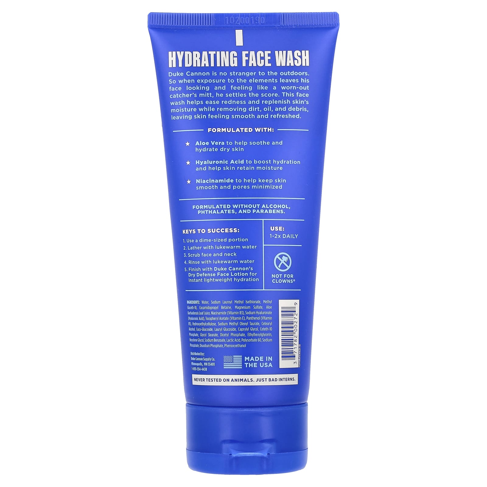 Fragrance Free Hydrating Face Wash for Dry Sensitive Skin - 6oz - Image 2