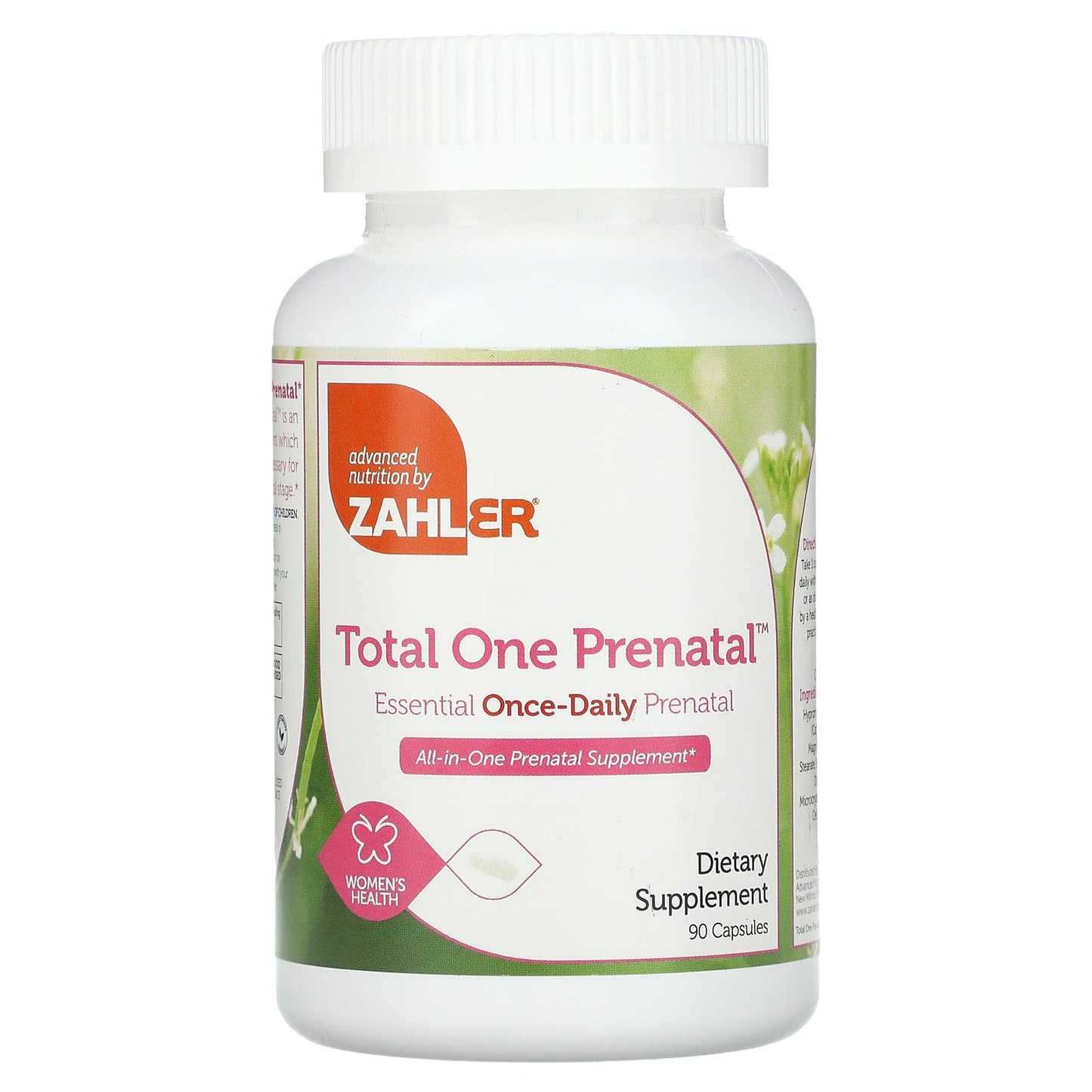 Zahler, Total One Prenatal, Essential Once-Daily Prenatal, 90 Capsules - Image 1