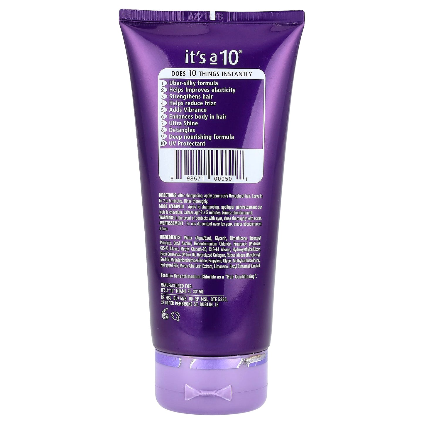 <strong>It's a 10</strong> Silk Express Miracle Conditioner - Cruelty Free & Vegan Friendly - Image 2