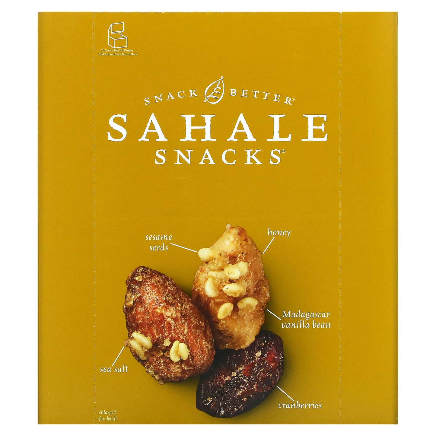 Sahale Snacks, Glazed Mix, Honey Almonds, 9 Packs, 1.5 oz (42.5 g) Each - Image 1