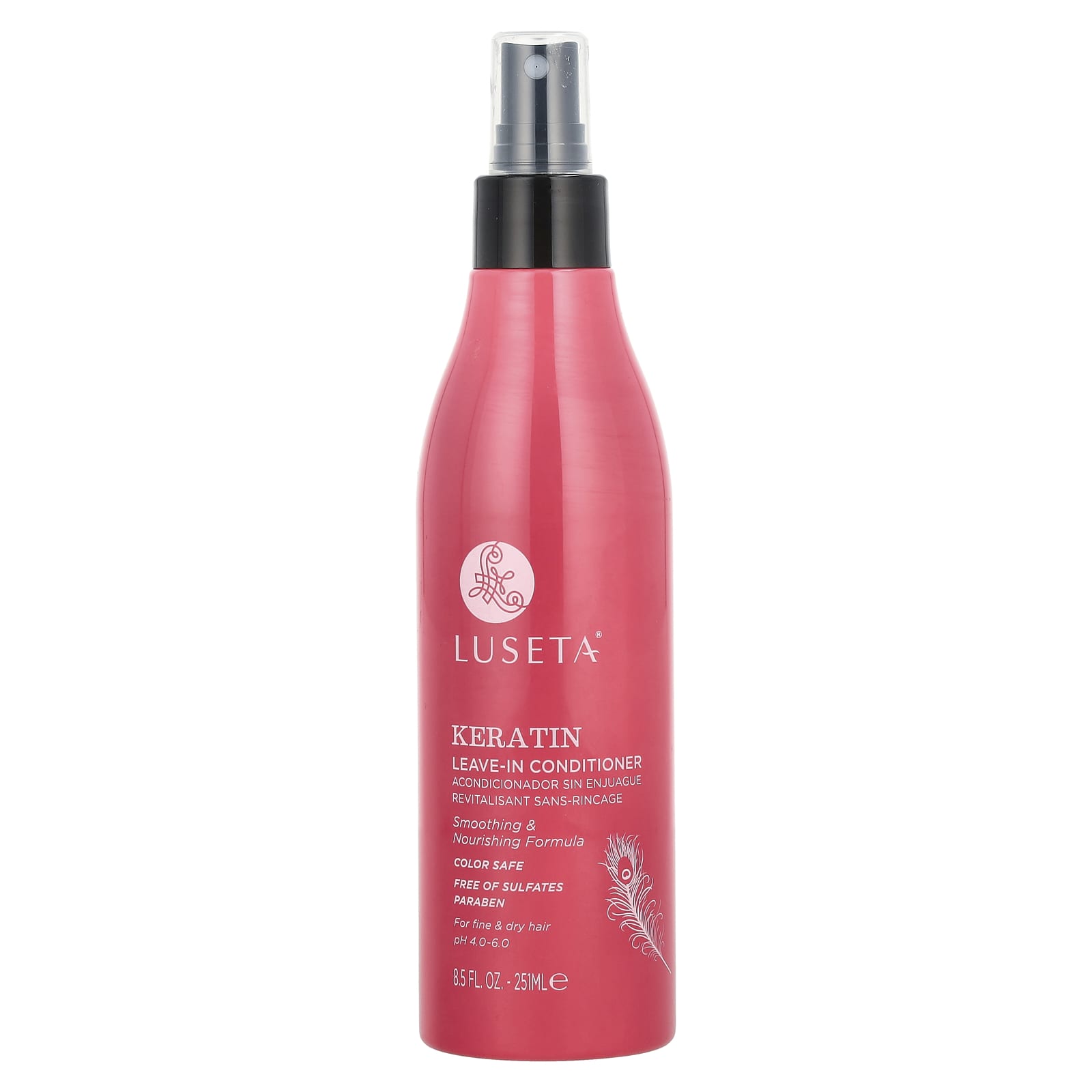 Luseta Beauty, Keratin, Leave-In Conditioner, For Fine & Dry Hair, 8.5 fl oz (251 ml) - Image 1