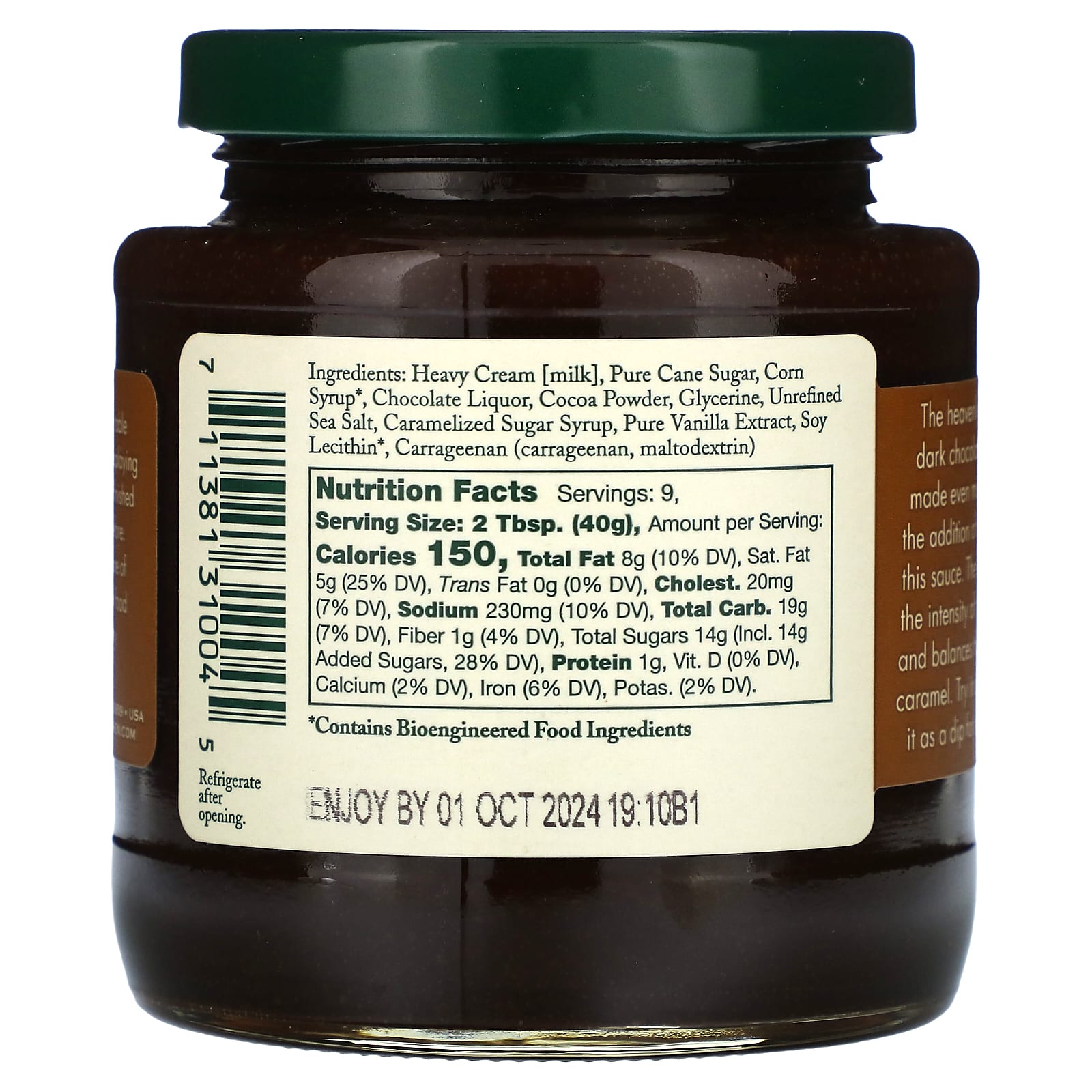 Stonewall Kitchen, Dark Chocolate Sea Salt Caramel Sauce, 12.5 oz  (354 g) - Image 2