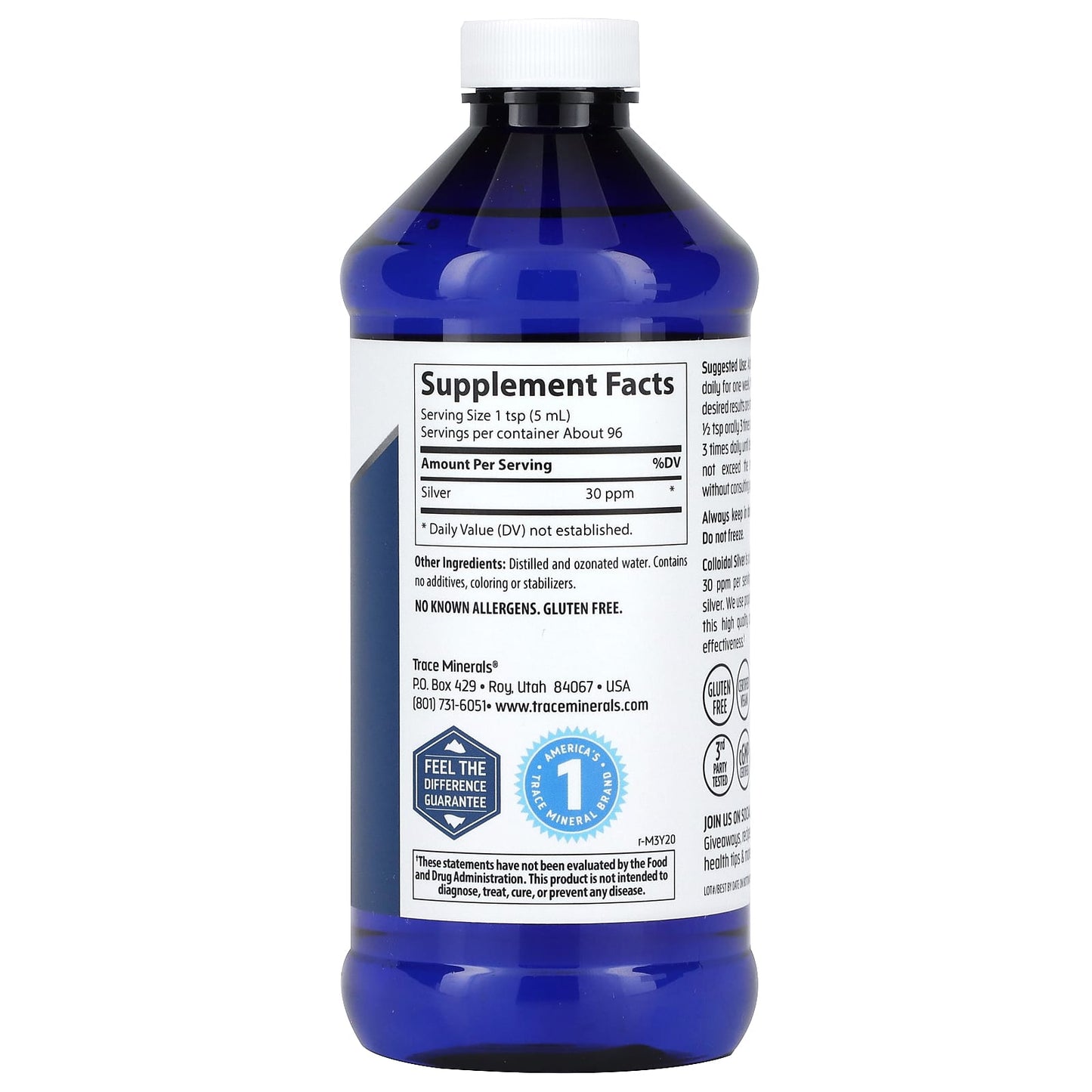 Trace, Colloidal Silver, 16 fl oz (473 ml) (30 ppm per Serving) - Image 2