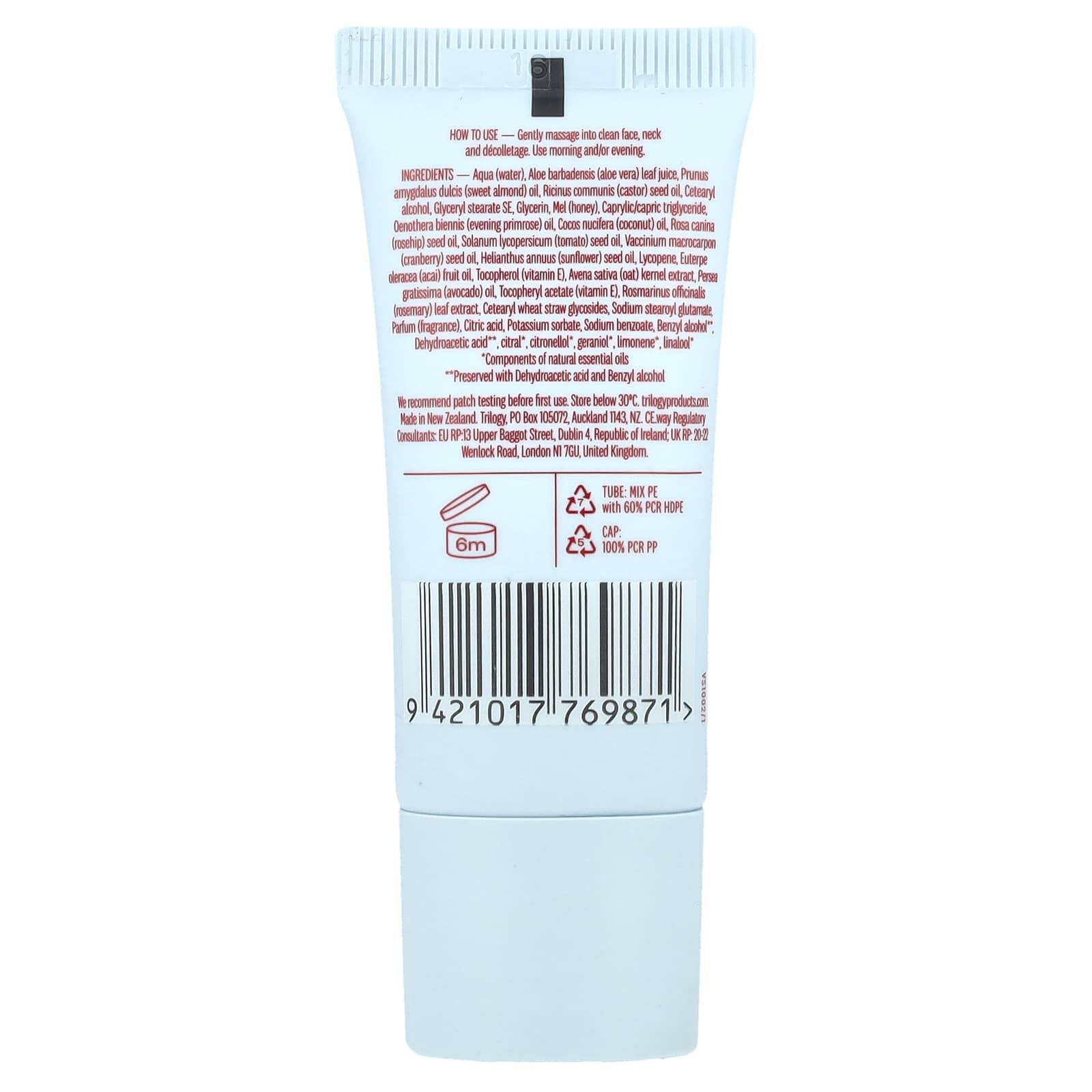 Trilogy, Ultra Hydrating Face Cream, 0.68 fl oz (20 ml) - Image 2