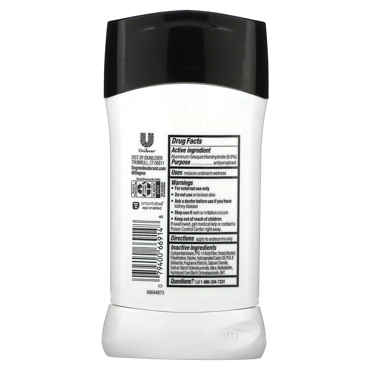 Degree UltraClear Black & White Fresh Antiperspirant Deodorant, 2.7 oz - Image 2