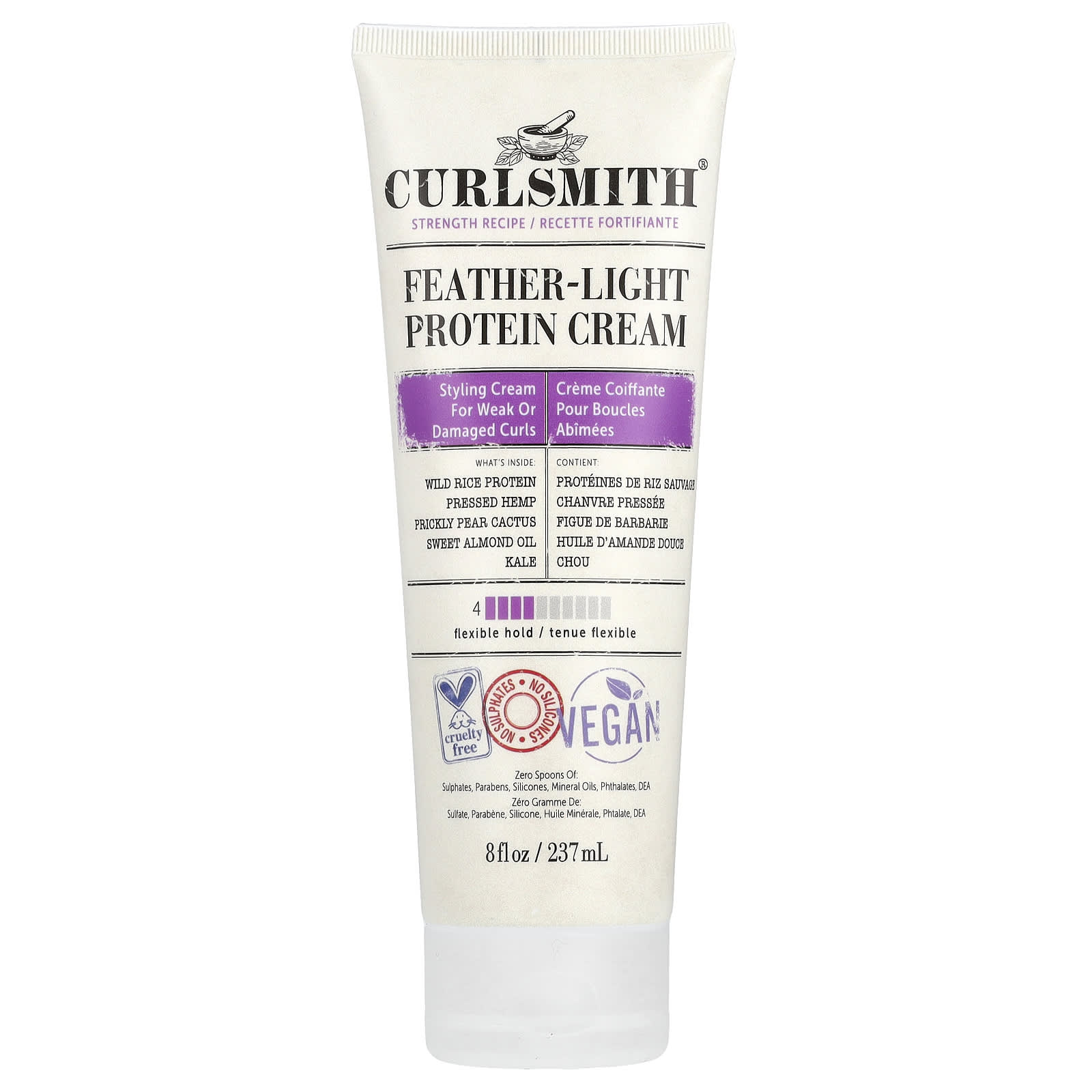 Curlsmith Feather-Light Protein Cream for Damaged Curls, 8 fl oz (237 ml) - Image 1