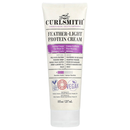 Curlsmith Feather-Light Protein Cream for Damaged Curls, 8 fl oz (237 ml) - Image 1
