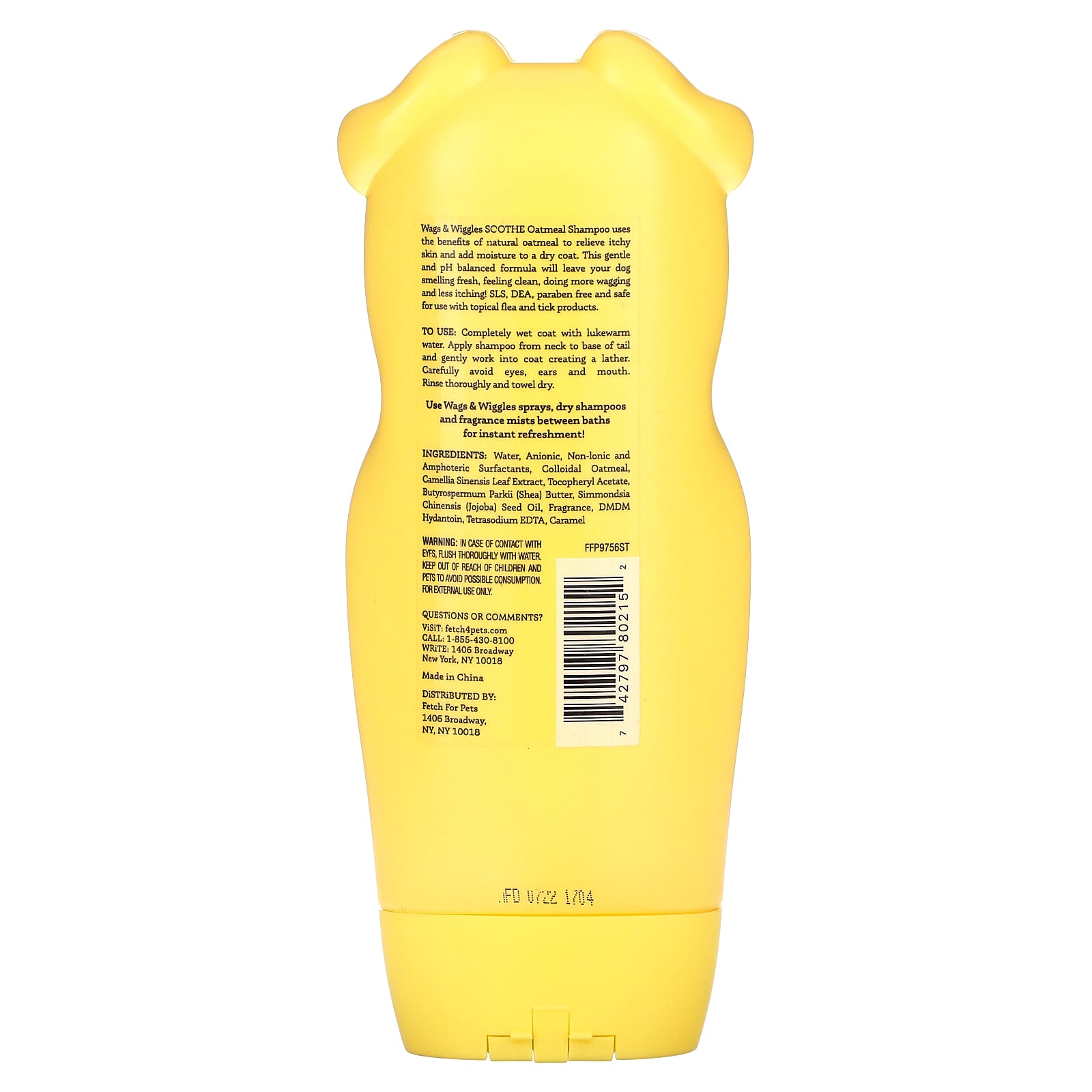 Wags & Wiggles, Soothe Oatmeal Shampoo, Warm Vanilla, 16 fl oz (473 ml) - Image 2