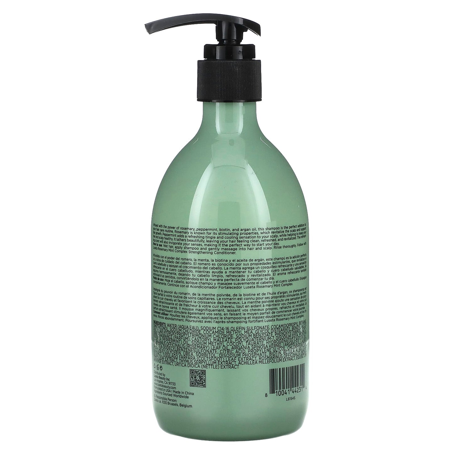 Luseta Beauty, Rosemary Mint Complex, Strengthening Shampoo, For All Hair Types, 16.9 fl oz (500 ml) - Image 2