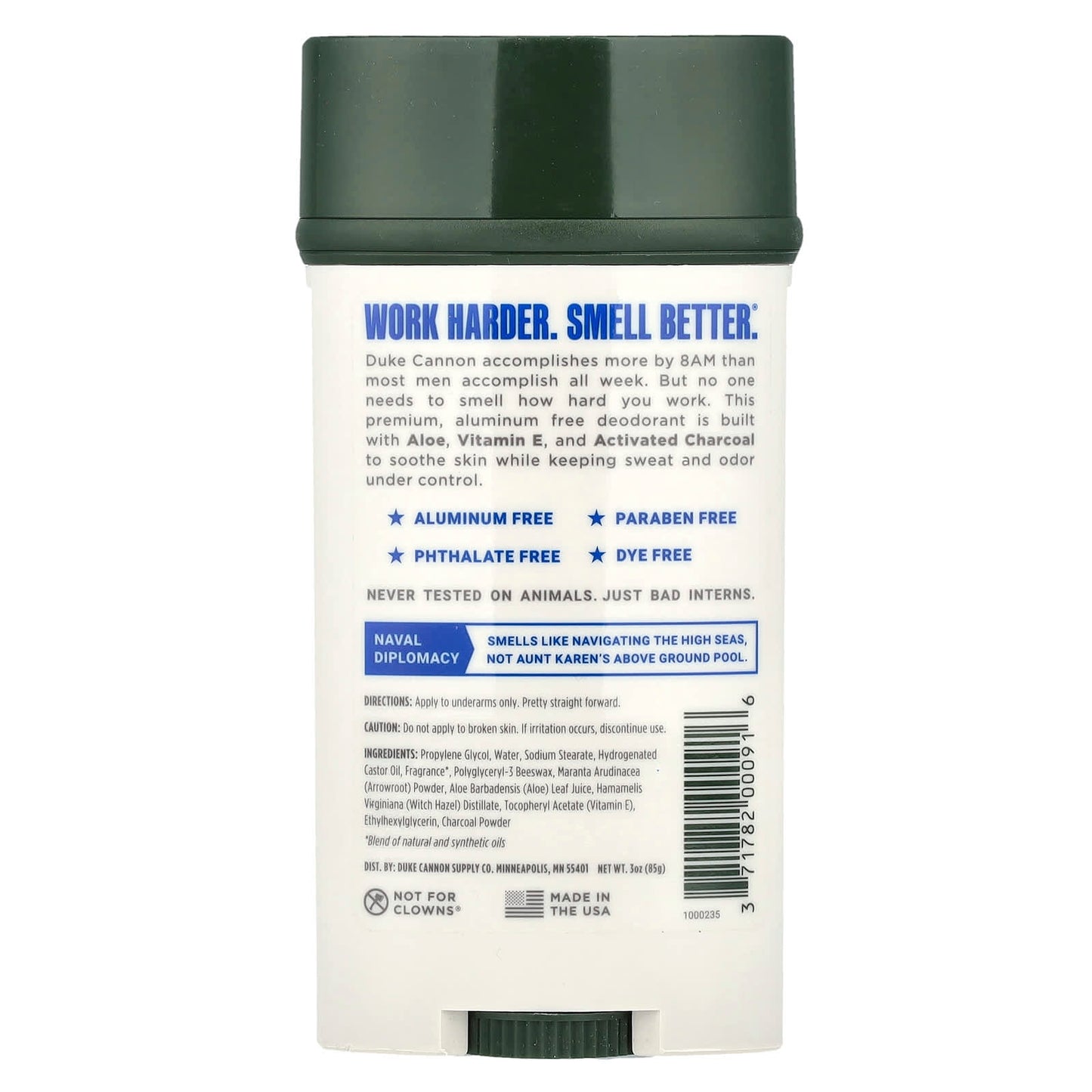 Aluminum-Free Deodorant by Duke Cannon Supply Co. - Naval Diplomacy - Image 2