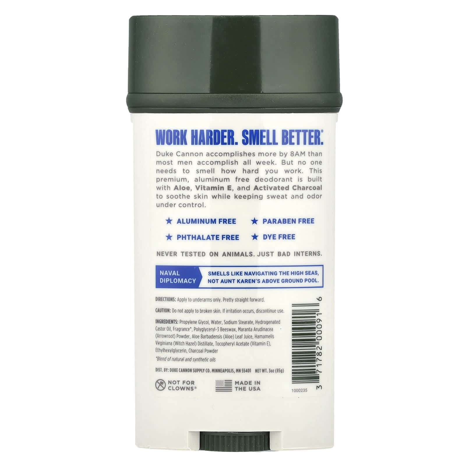 Aluminum-Free Deodorant by Duke Cannon Supply Co. - Naval Diplomacy - Image 2
