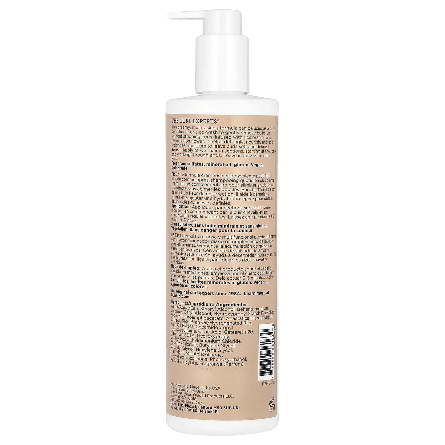 Ouidad, Curl Shaper®, Cleansing Conditioner, Loose Curls & Waves, 16.9 fl oz (500 ml) - Image 2