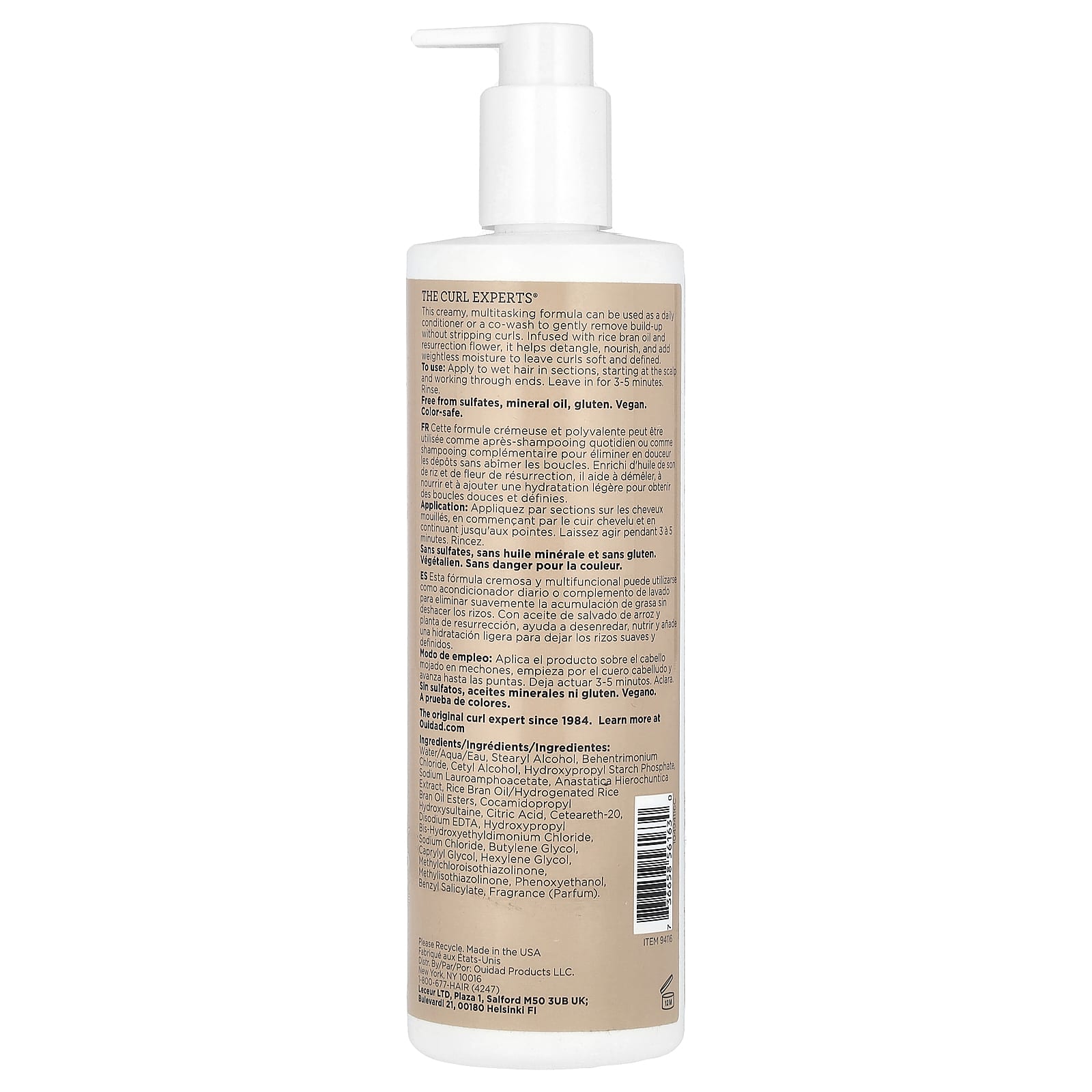 Ouidad, Curl Shaper®, Cleansing Conditioner, Loose Curls & Waves, 16.9 fl oz (500 ml) - Image 2