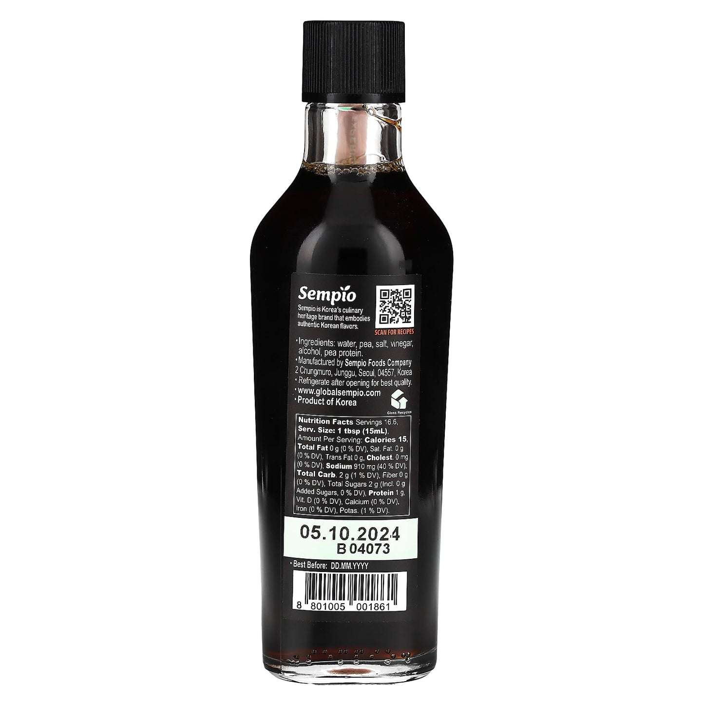 Sempio, No Soy Sauce, 8.45 fl oz (250 ml) - Image 2
