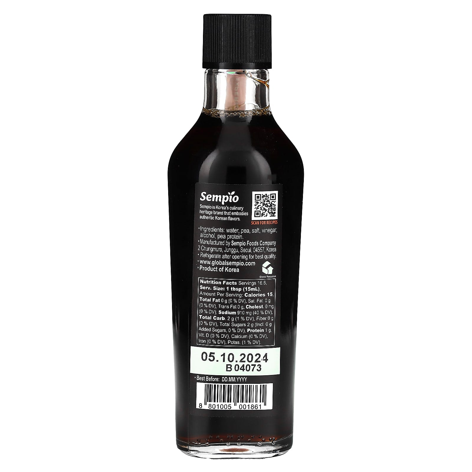 Sempio, No Soy Sauce, 8.45 fl oz (250 ml) - Image 2