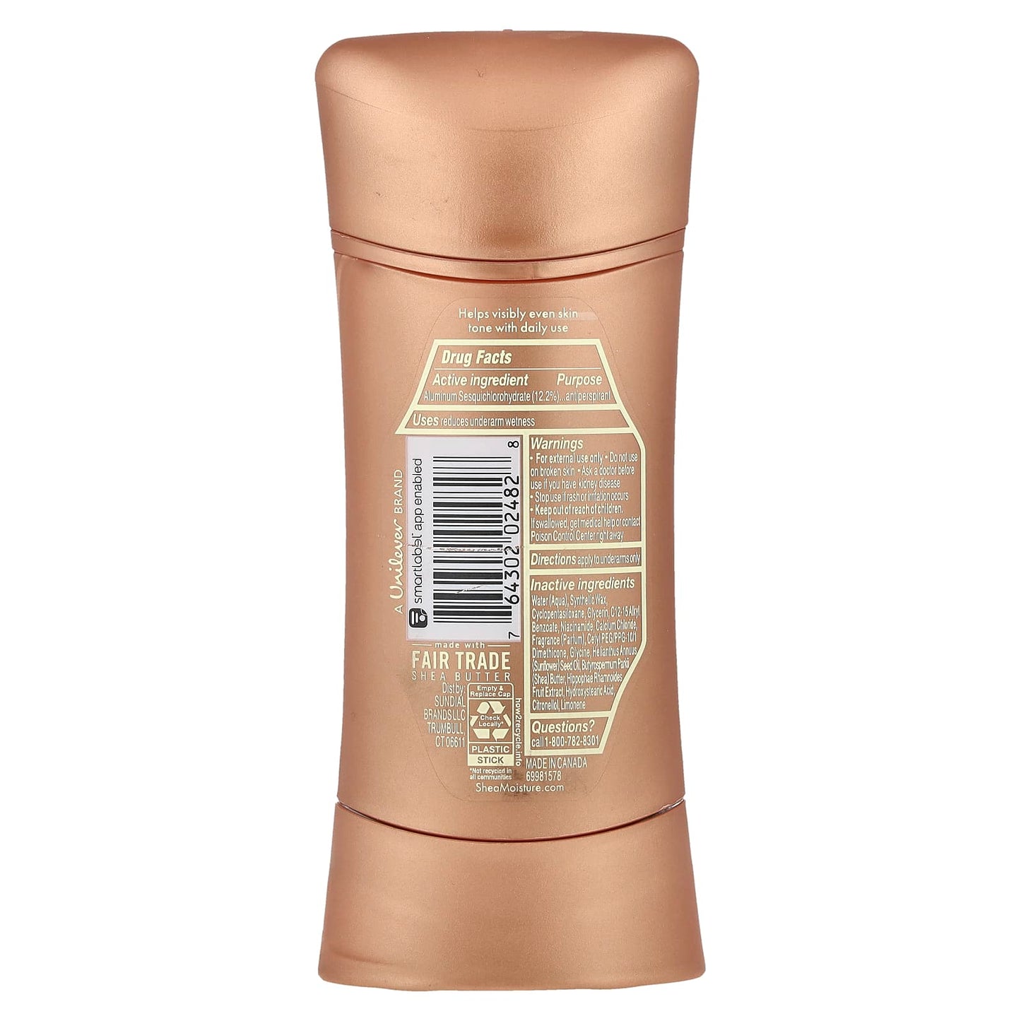 SheaMoisture, Even Tone, Antiperspirant Deodorant, Vitamin C & Niacinamide, 2.6 oz (74 g) - Image 2