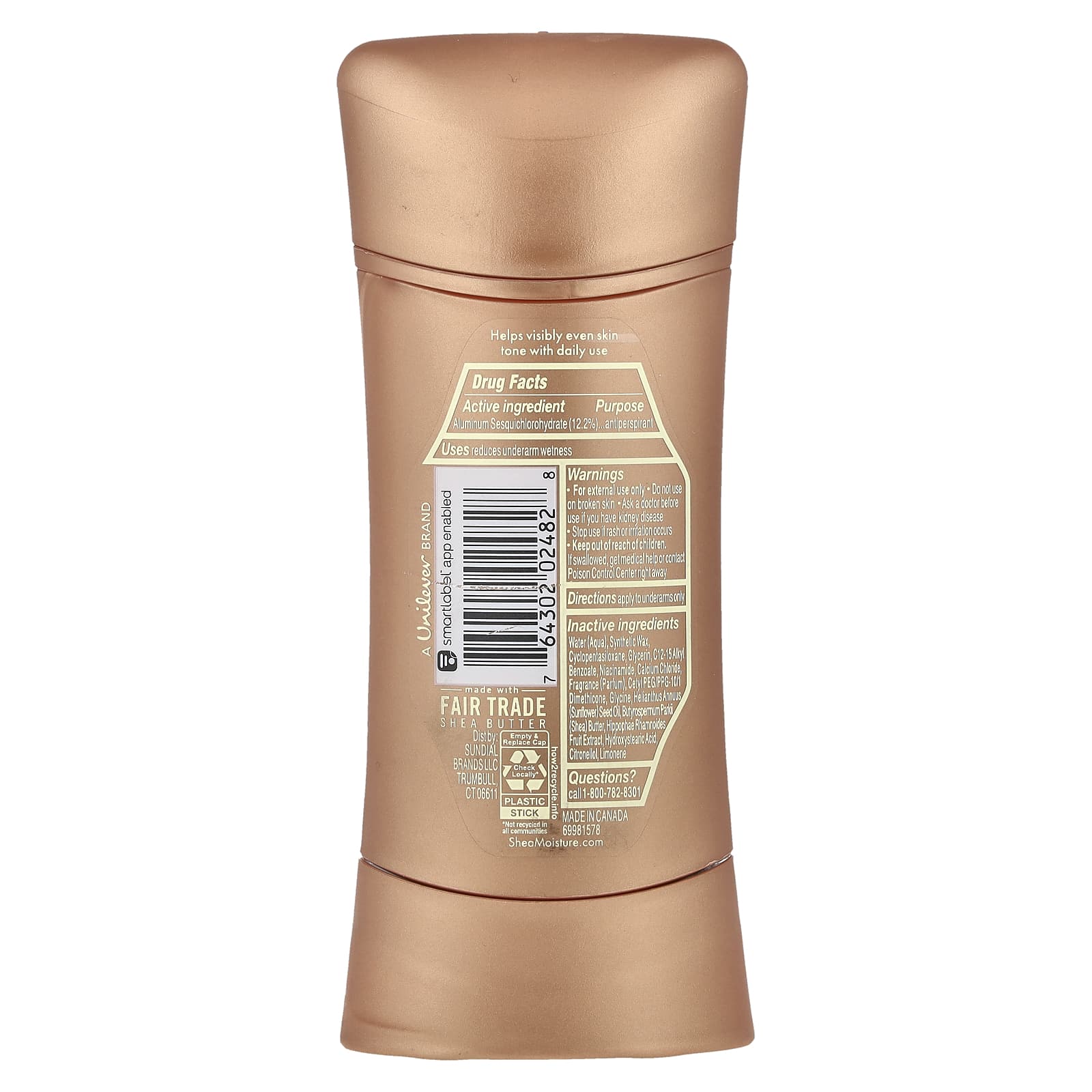 SheaMoisture, Even Tone, Antiperspirant Deodorant, Vitamin C & Niacinamide, 2.6 oz (74 g) - Image 2